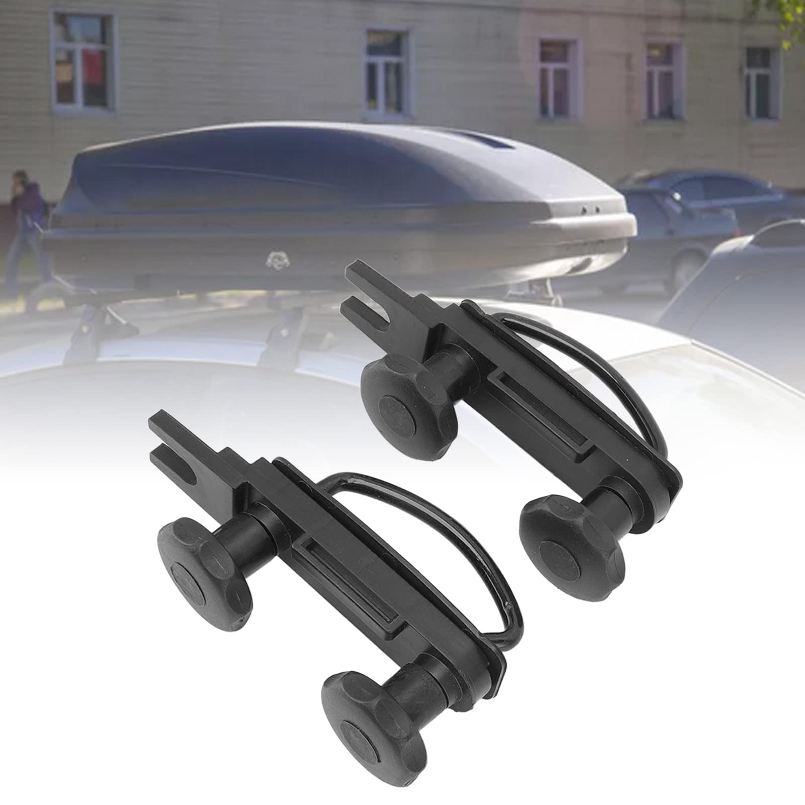 Universal Roof Box U-Bolt Clamps Kit - Durable Cargo Rack Accessories for Travel & Camping