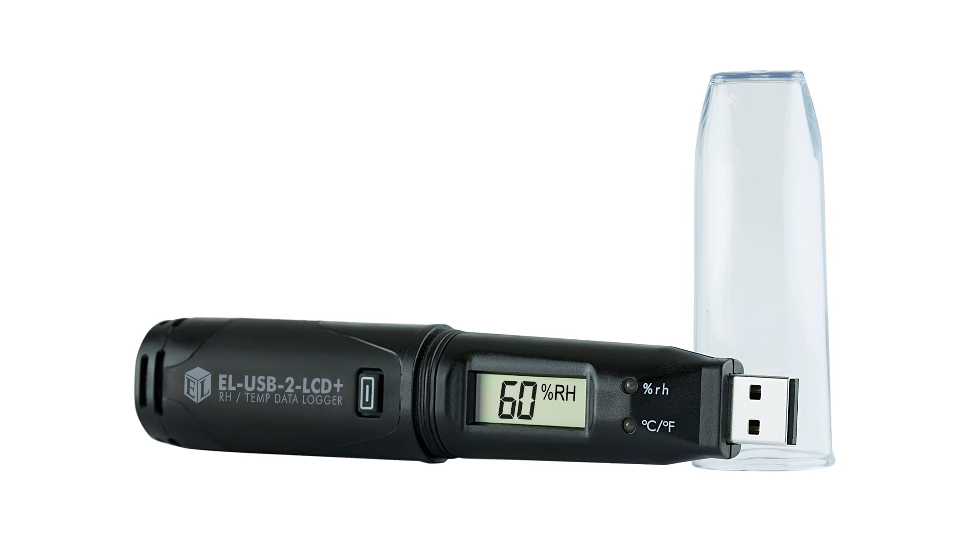 High Accuracy EL-USB-2-LCD+ Temperature Humidity & Dew Point Data Logger with LCD Display - Ideal for HVAC Monitoring, Laboratory Research & Industrial Environmental Control