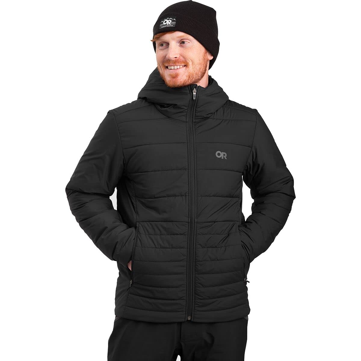 Outdoor Research Men's Shadow Insulated Hoodie - Lightweight Winter Jacket with Water-Resistant Shell for Hiking, Camping & Outdoor Adventures