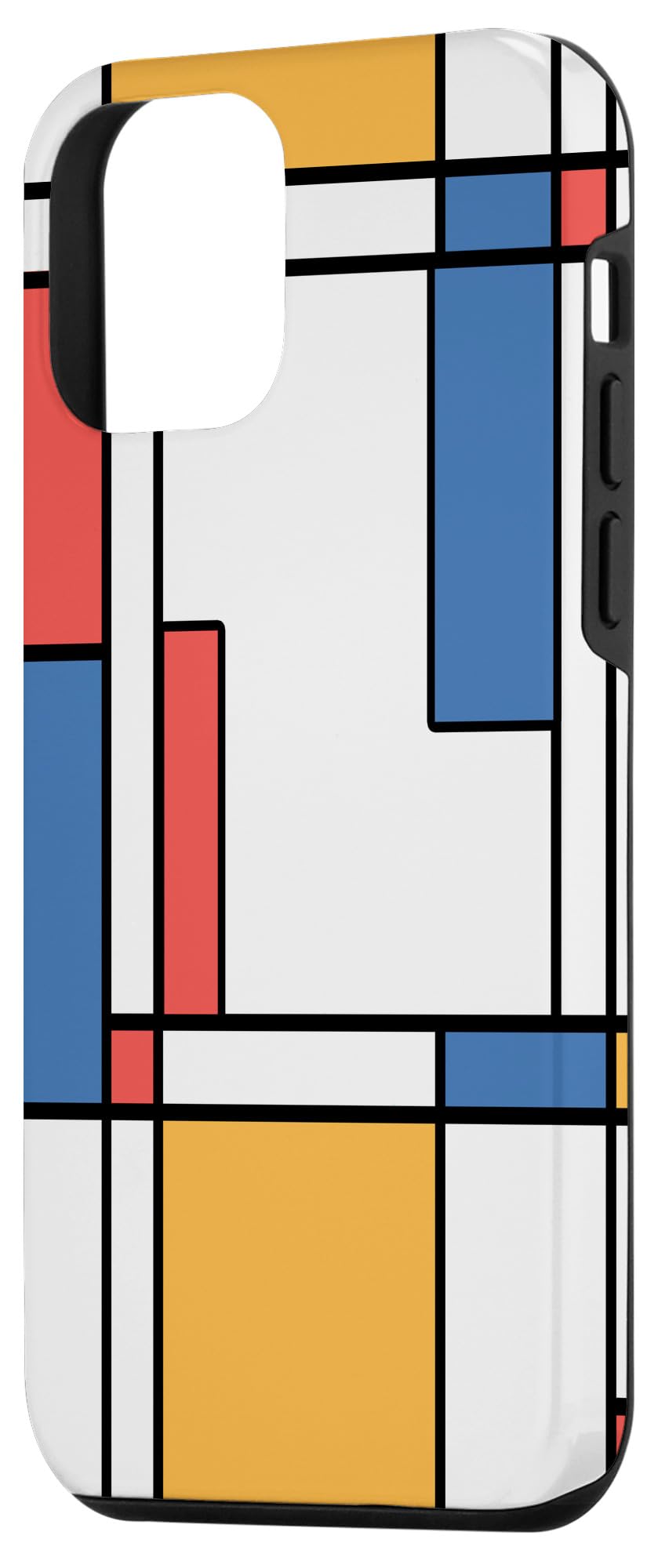iPhone 12 Mini Case - Geometric Art Deco Abstract Design Protective Phone Cover | Trendy Gift for Women & Men | Perfect for Work, Travel & Everyday Use