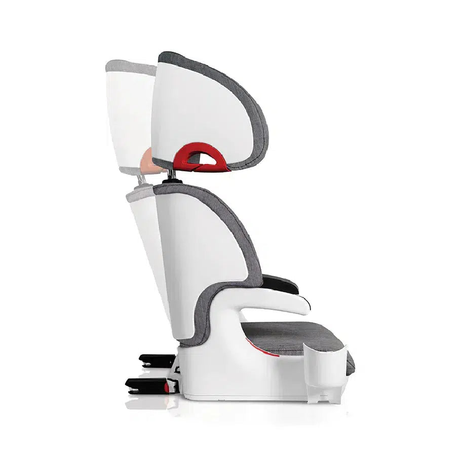 Clek Oobr Booster Car Seat for Kids - High Back Safety Booster with LATCH System - Thunder Color - Perfect for School, Travel & Everyday Use