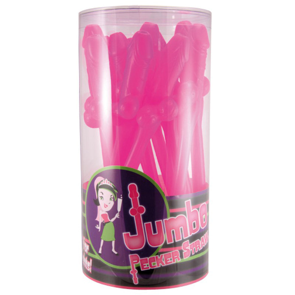 Extra Large Pink Cocktail Straws - Fun & Playful Drinking Straws for Bachelorette Parties, Girls' Night Out, and Themed Events
