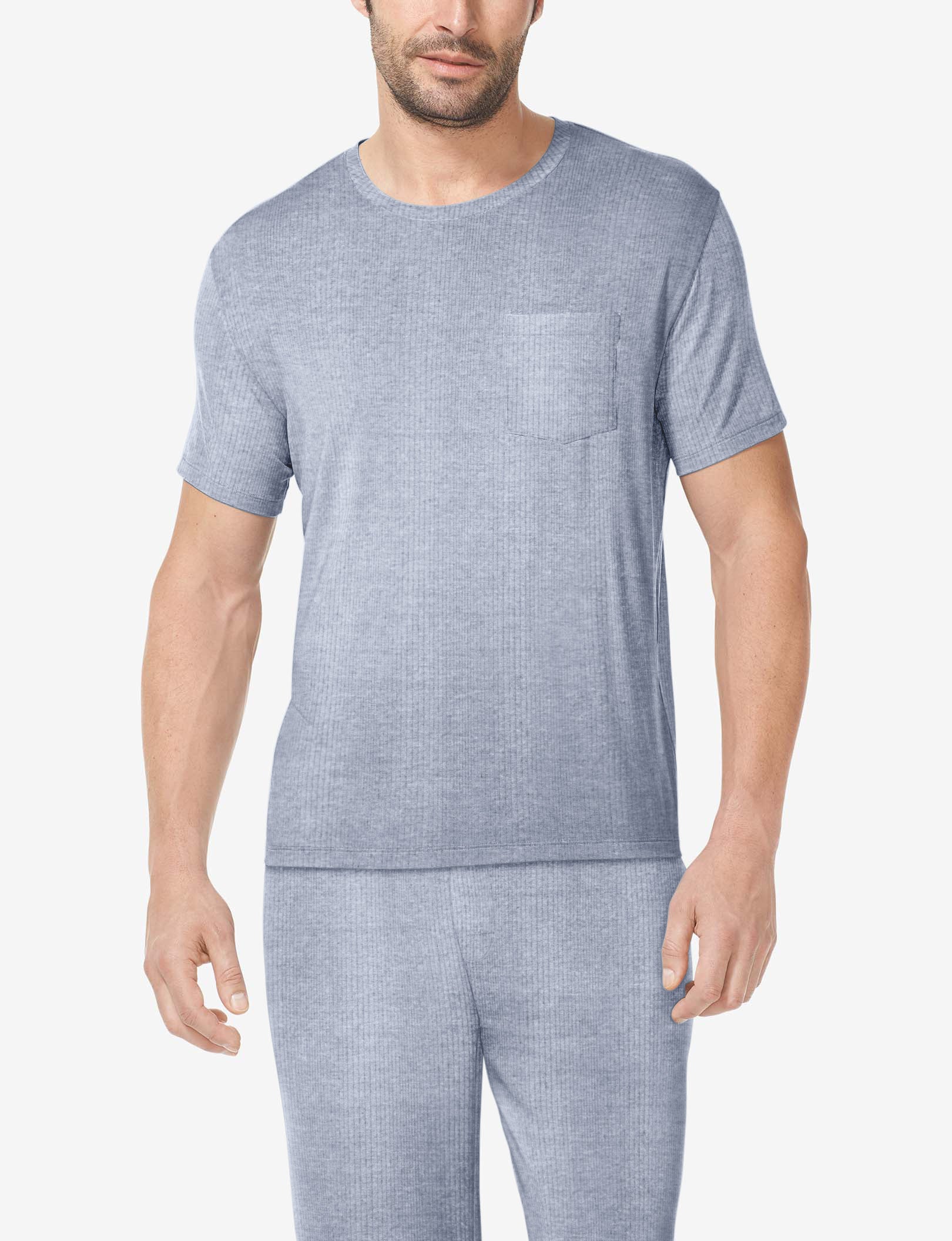 Second Skin Luxe Rib Sleep Tee - Ultra Soft Women's Sleep Shirt for Comfortable Nights | Perfect for Lounge Wear & Bedtime Relaxation