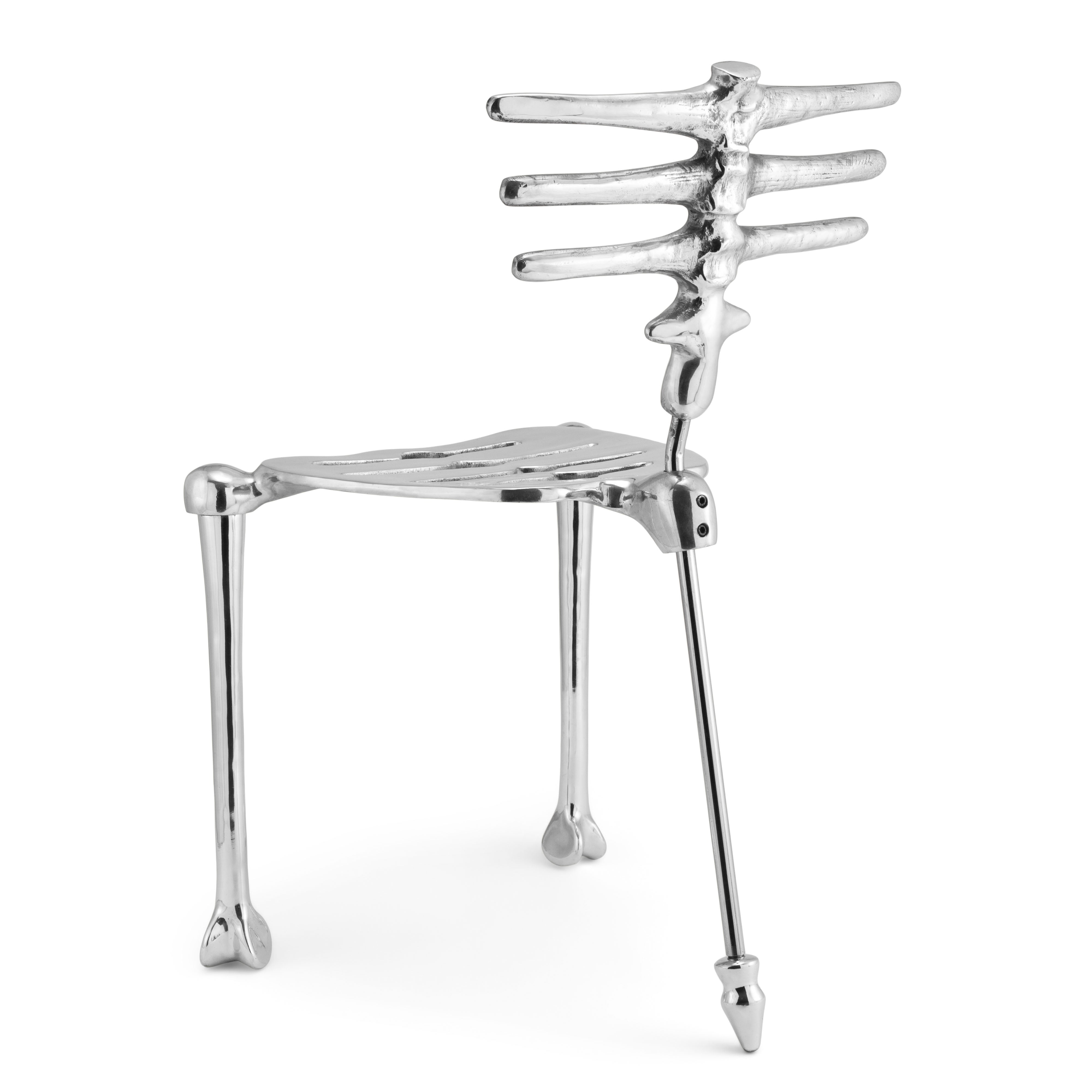 Modern Skeleton Chair - Industrial Style Metal Frame Accent Chair for Living Room, Bedroom, or Office - Perfect for Home Decor, Lounge Seating & Contemporary Interior Design