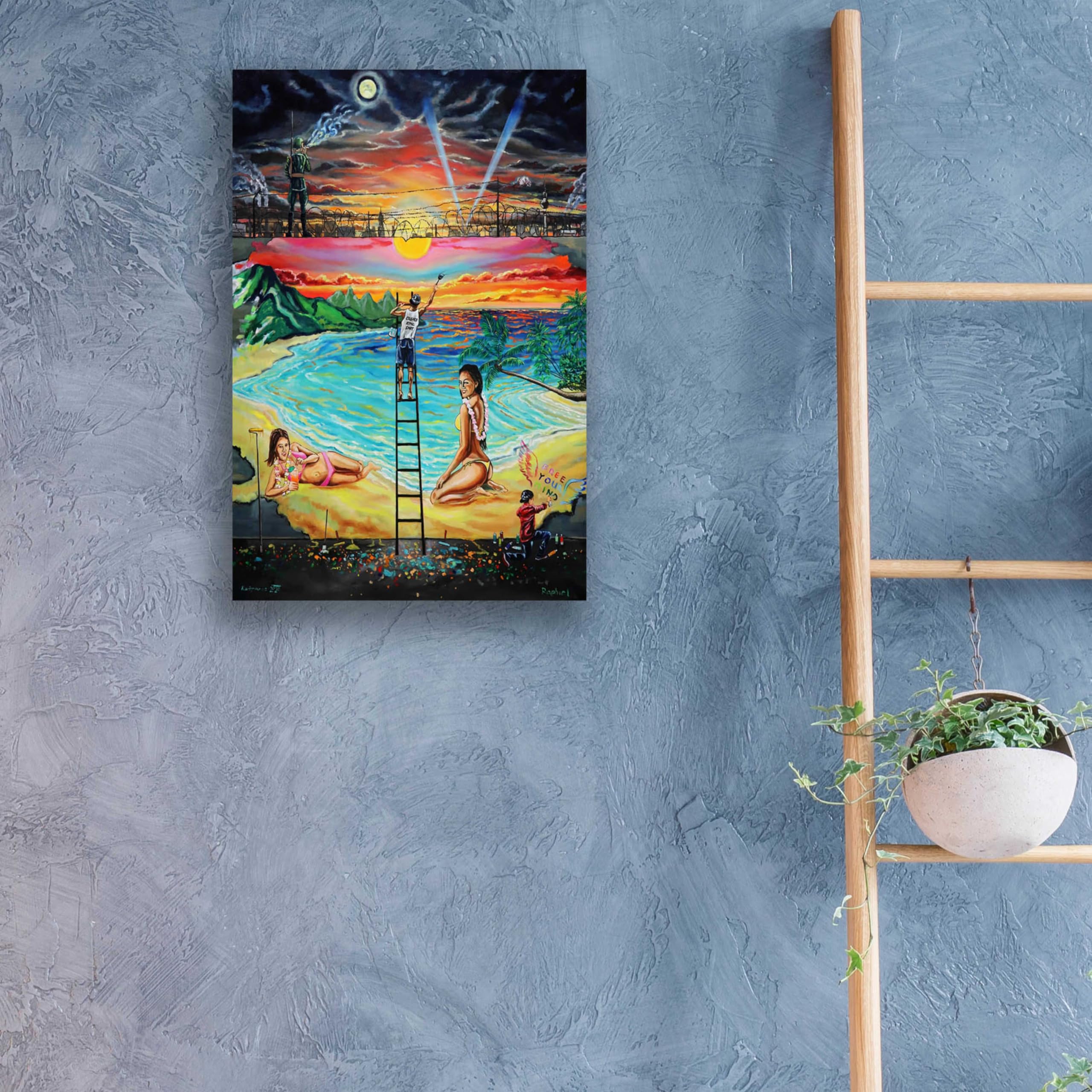 Epic 'Berlin Wall' Acrylic Glass Wall Art by Jan Kasparec - 16x24 Inches Modern Home Decor for Living Room, Office & Gallery Display