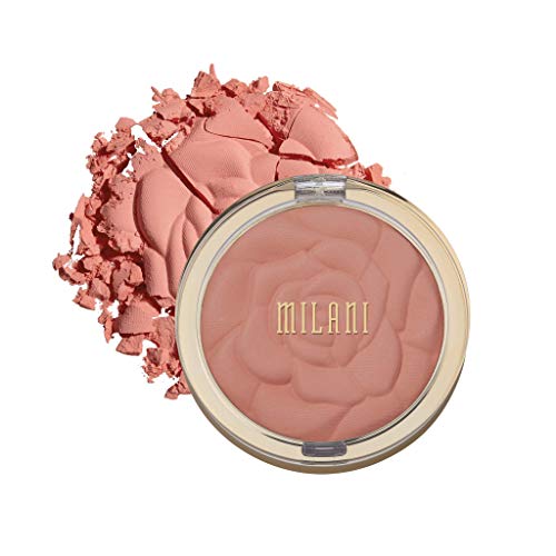 Milani Rose Powder Blush - Tea Rose (0.6 oz) | Cruelty-Free Matte & Shimmery Blush for Contouring, Highlighting & Natural Flush | Perfect for Everyday Makeup & Special Occasions