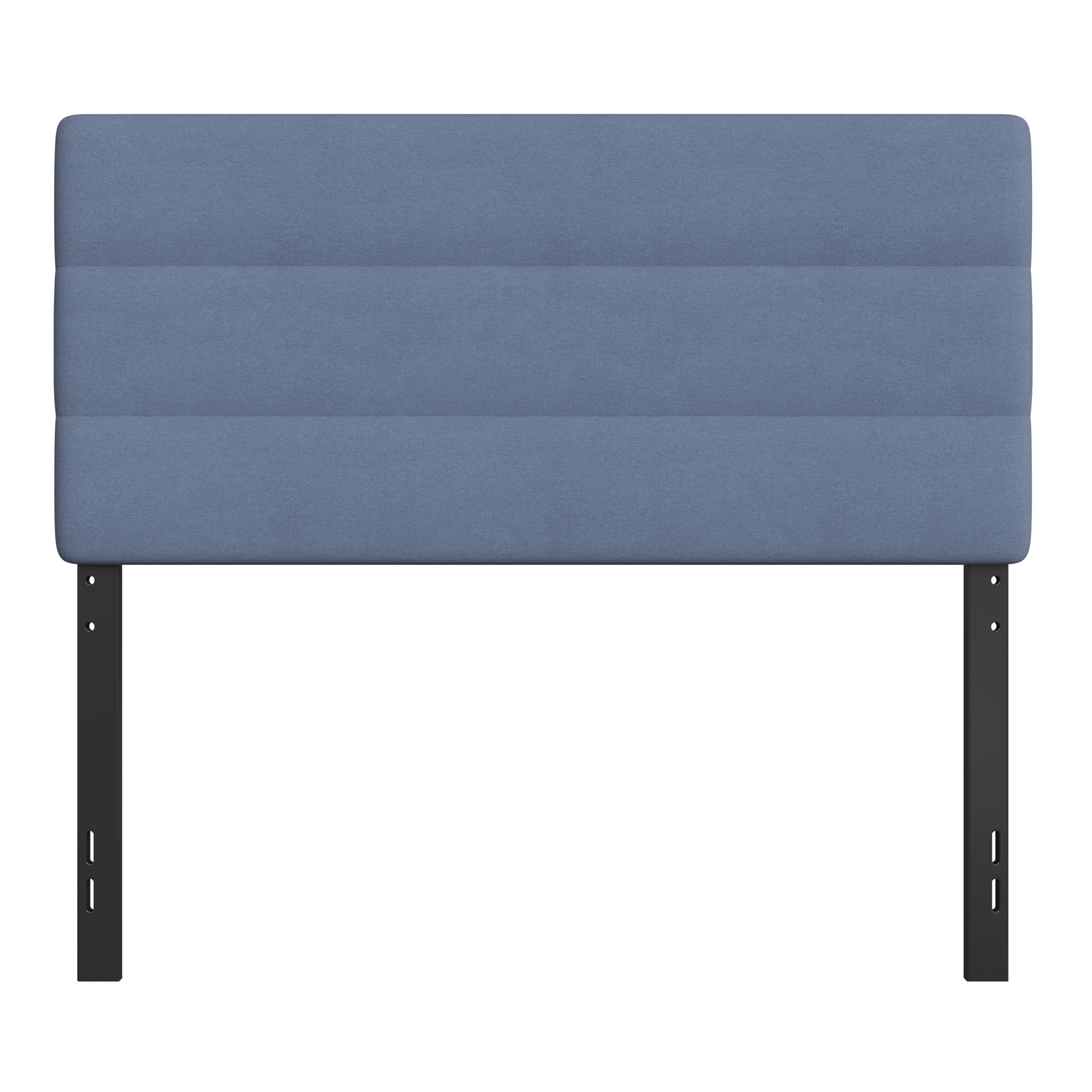 EMMA + OLIVER Gannon Full Size Upholstered Headboard - Blue Fabric, Adjustable Height, Easy 30-Min Assembly - Fits Most Bed Frames (Not Included) - Perfect for Bedroom Makeover & Guest Room Decor