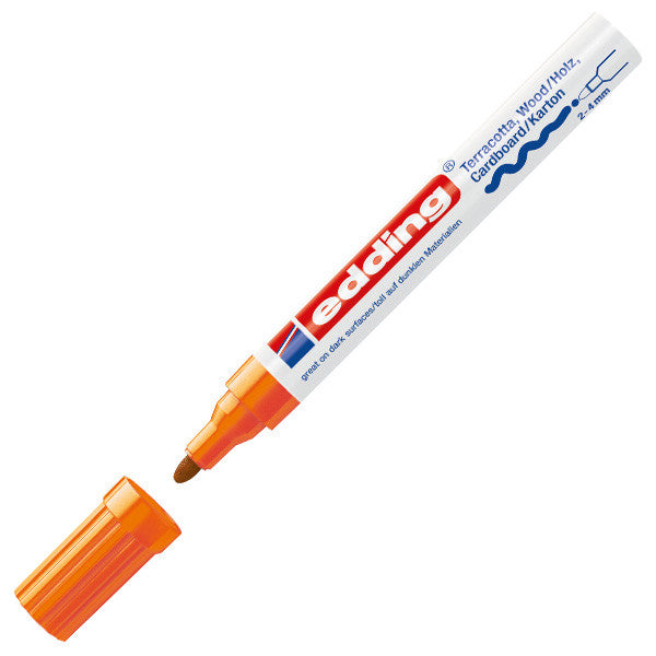 edding 4000 Matt Paint Marker - Medium Point Permanent Marker for Metal, Glass, Plastic - Ideal for DIY Crafts, Signage & Industrial Labeling