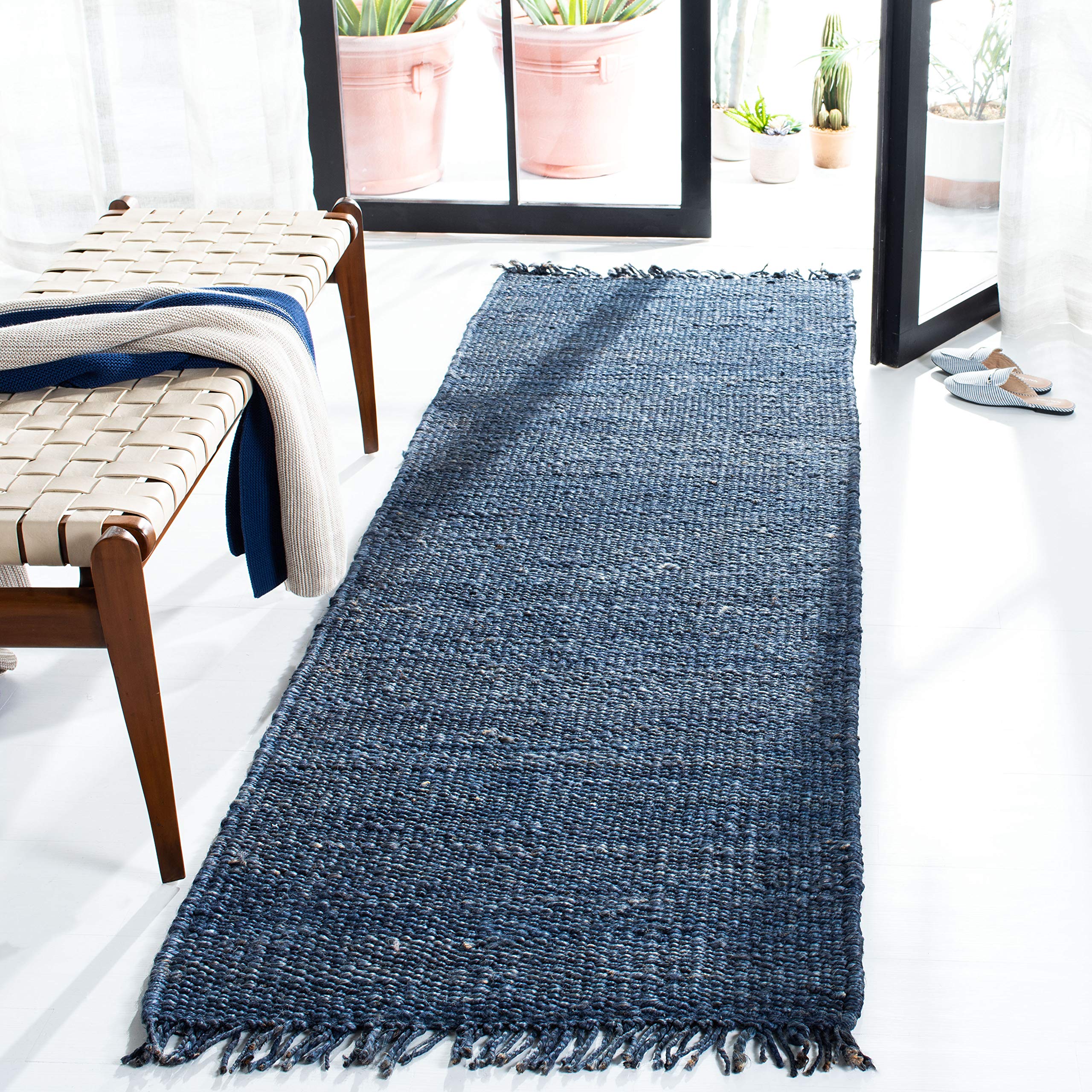 SAFAVIEH Natural Fiber Collection Handmade Boho Jute Runner Rug - 2'6