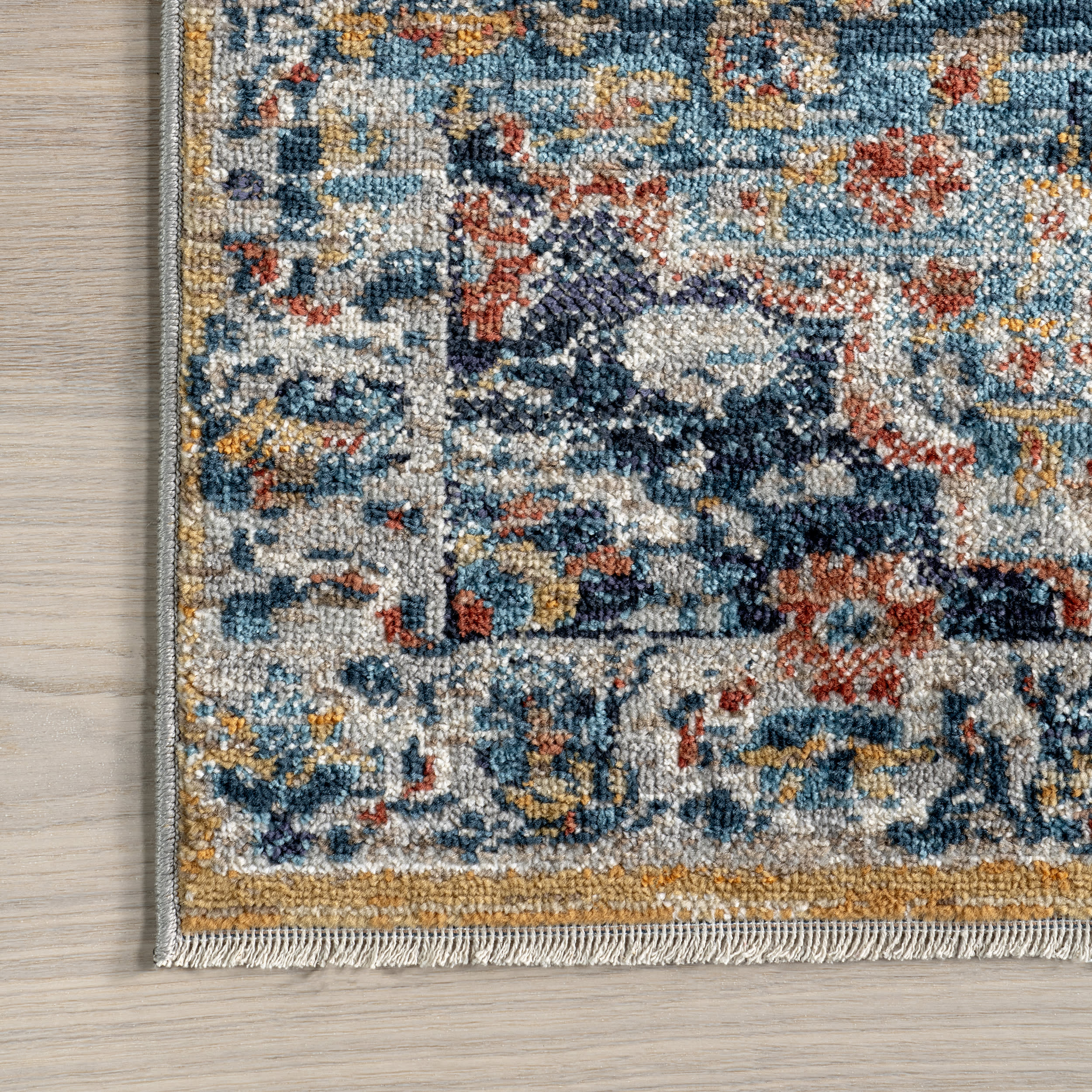 Vibrant Yellow Medallion Rug - Handmade Bohemian Area Rug for Living Room, Bedroom & Home Decor