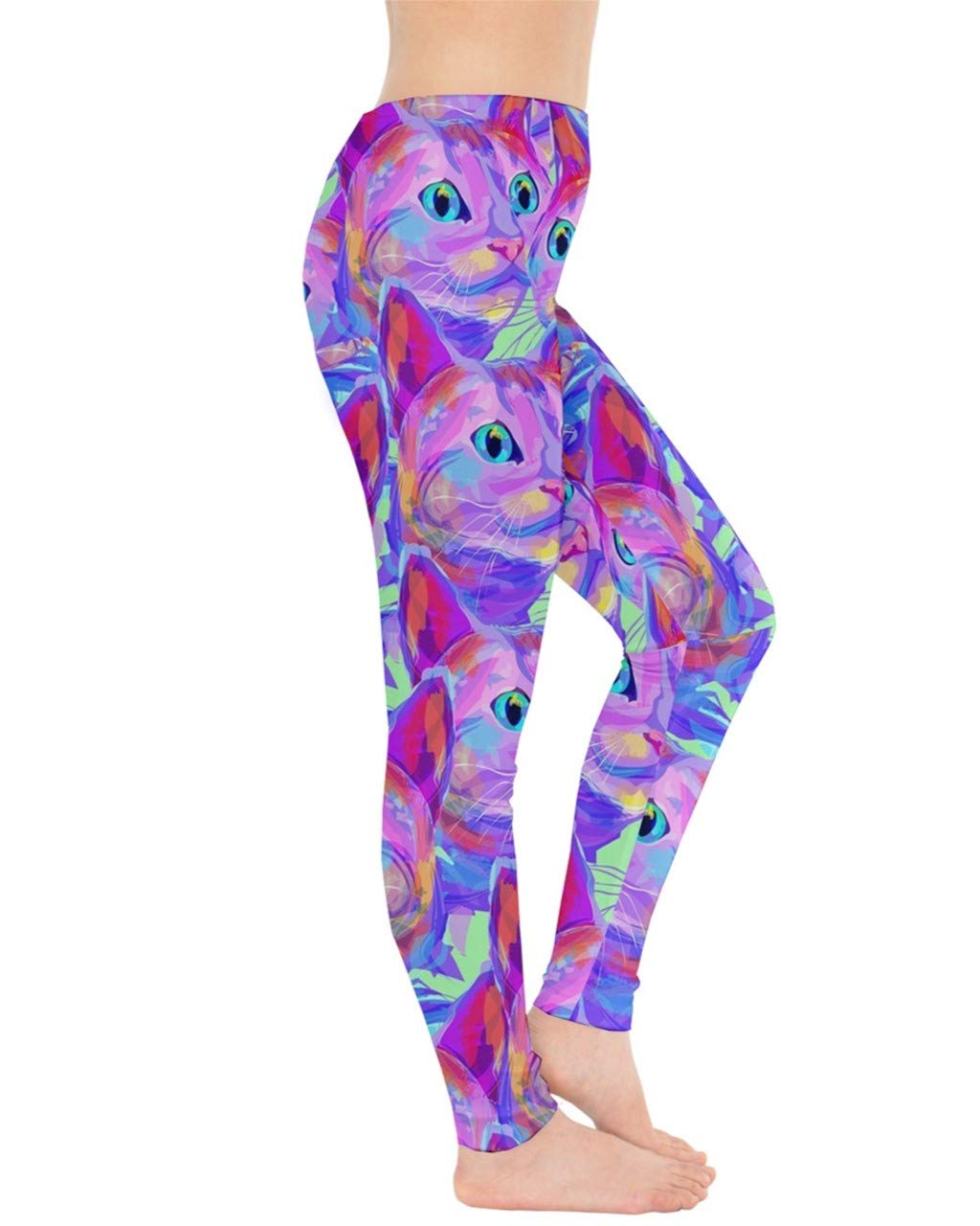 CowCow Women's Fashion Animal Print Leggings - Snake, Reptile & Crocodile Pattern Leather-Look Yoga Pants for Workout, Dance & Casual Wear