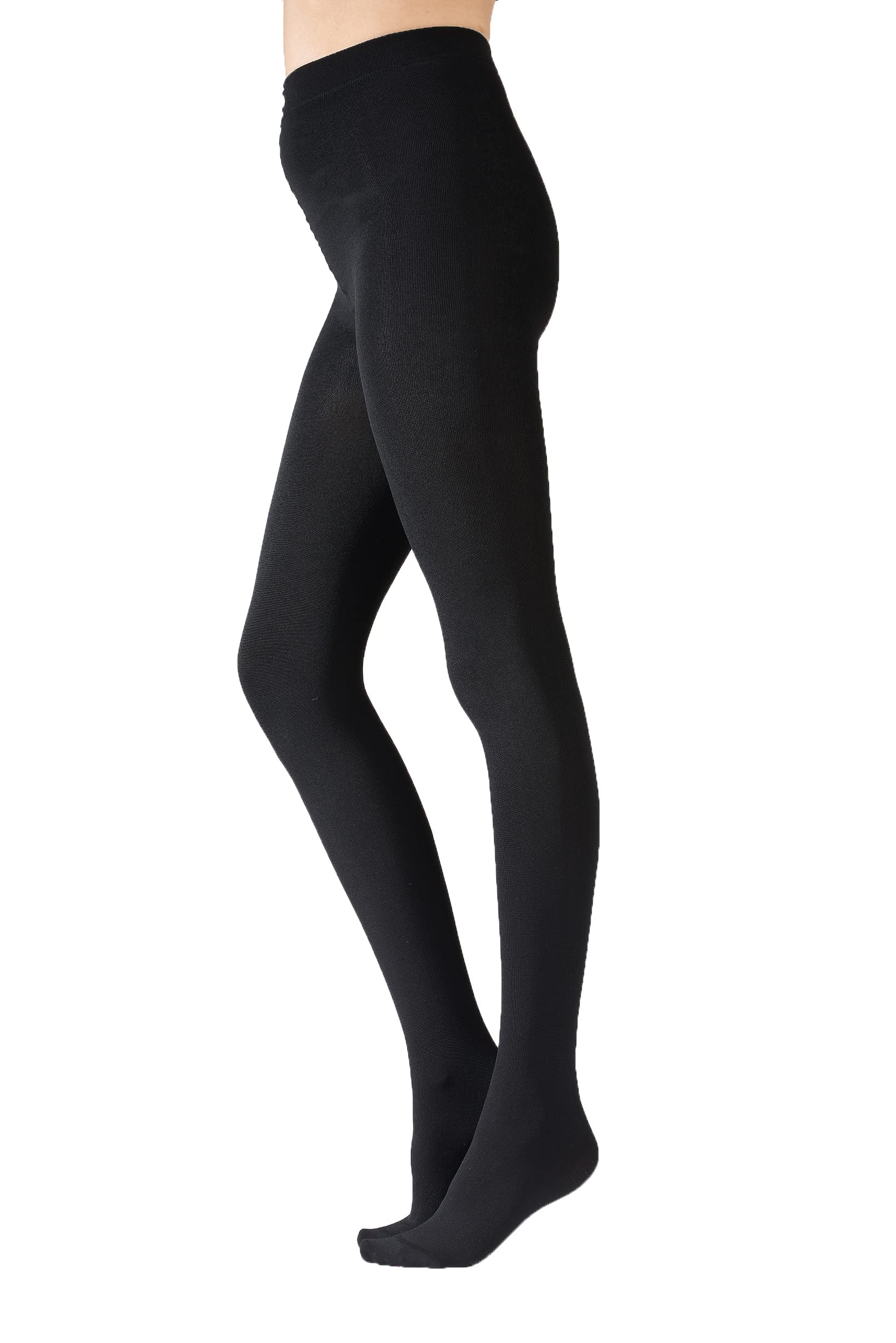 Premium Women's 120 Denier Shine Opaque Tights - Smooth & Even for Everyday Wear, Subtle Shine, Black (Medium/Large) - Perfect for Work, Parties & Formal Occasions