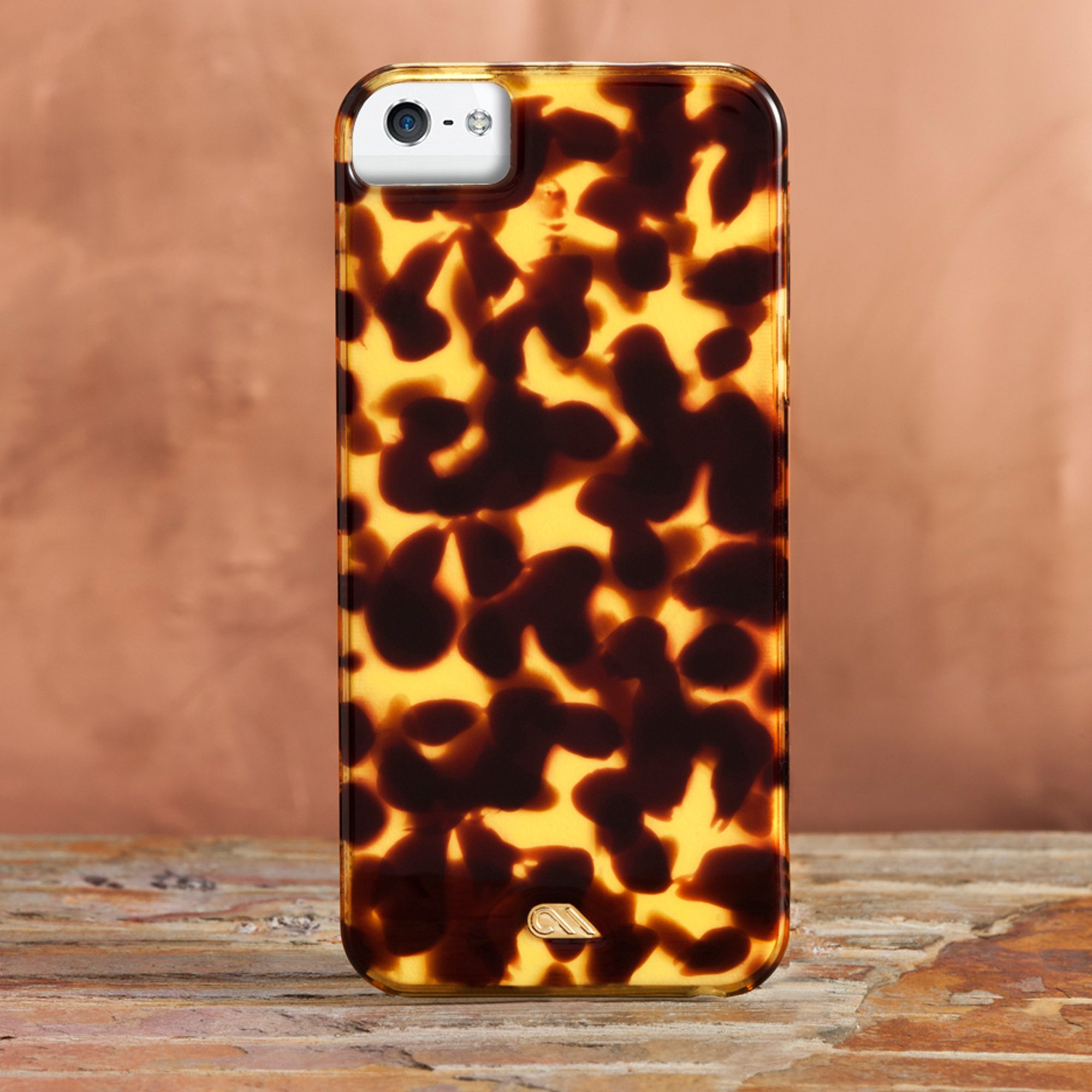 Case Mate iPhone 5 Tortoise Shell Protective Case - Brown Matte Finish with Retail Packaging | Slim Durable Cover for Everyday Use, Work & Travel