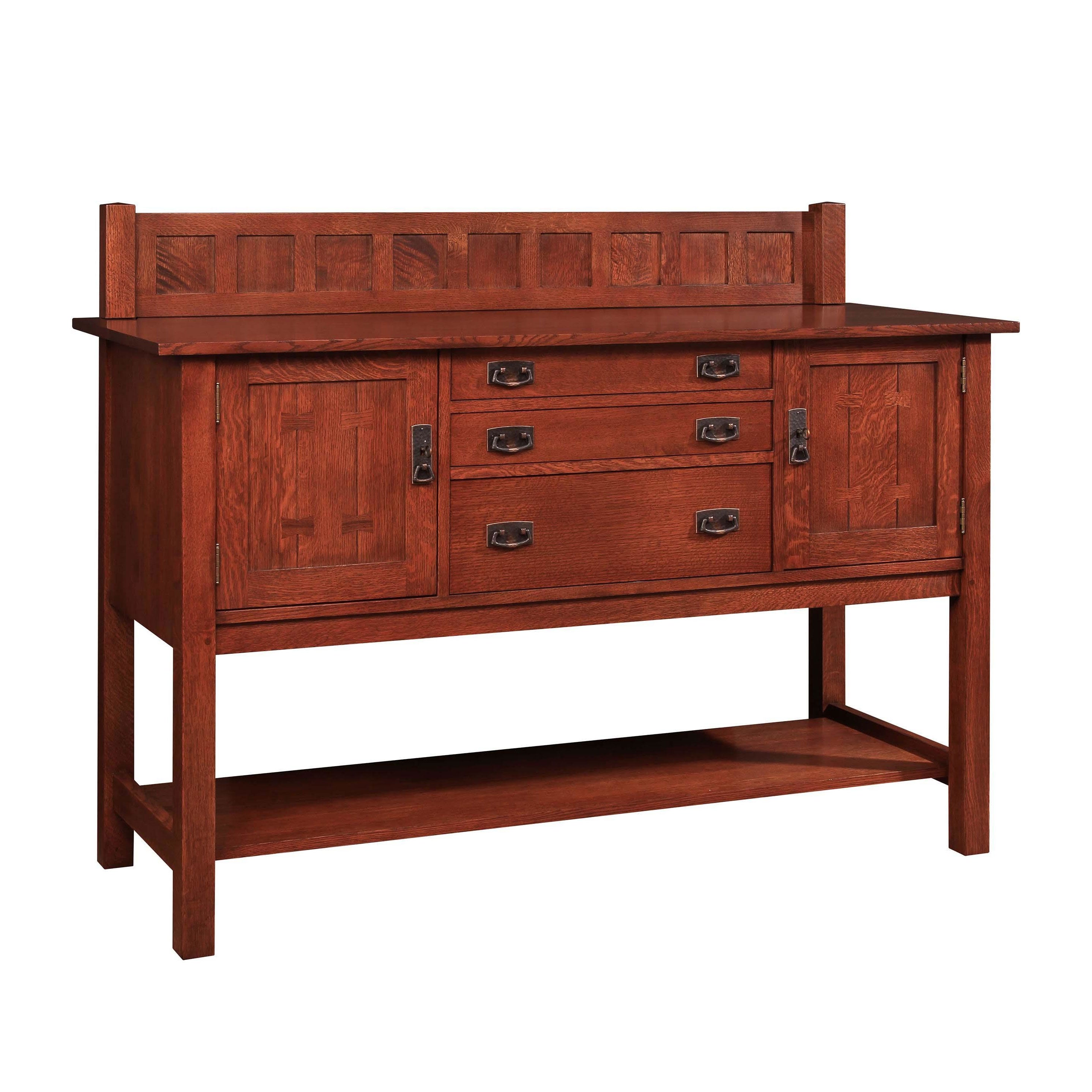 Harvey Ellis Sideboard and Gallery - Mid Century Modern Buffet Cabinet with Storage, Solid Wood Dining Room Furniture for Home Decor | Perfect for Living Room, Dining Area & Entryway Organization