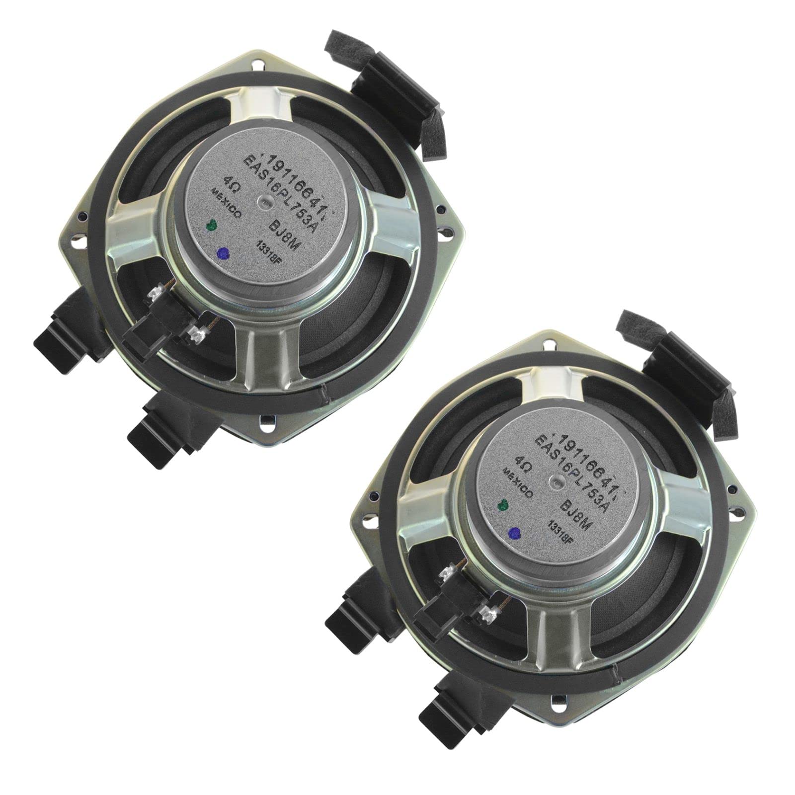 Chevy GMC Speaker Front Door Pair Set - LH Left Driver & RH Right Passenger Side Replacement - Perfect for Car Audio Upgrades & DIY Installations