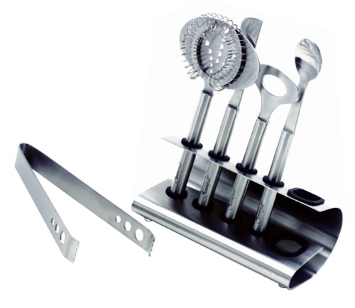 BW-105 Professional 6-Piece Screwpull Bar Tool Set - Essential for Home Bars, Cocktail Making & Wine Opening - Perfect for Bartenders & Wine Enthusiasts