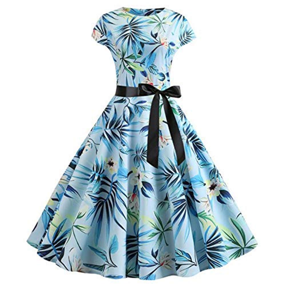 Elegant VOWUA 50S Women's Swing Dress - Vintage Housewife Evening Gown for Prom, Wedding & Special Occasions | Perfect for Cocktail Parties, Date Nights & Formal Events