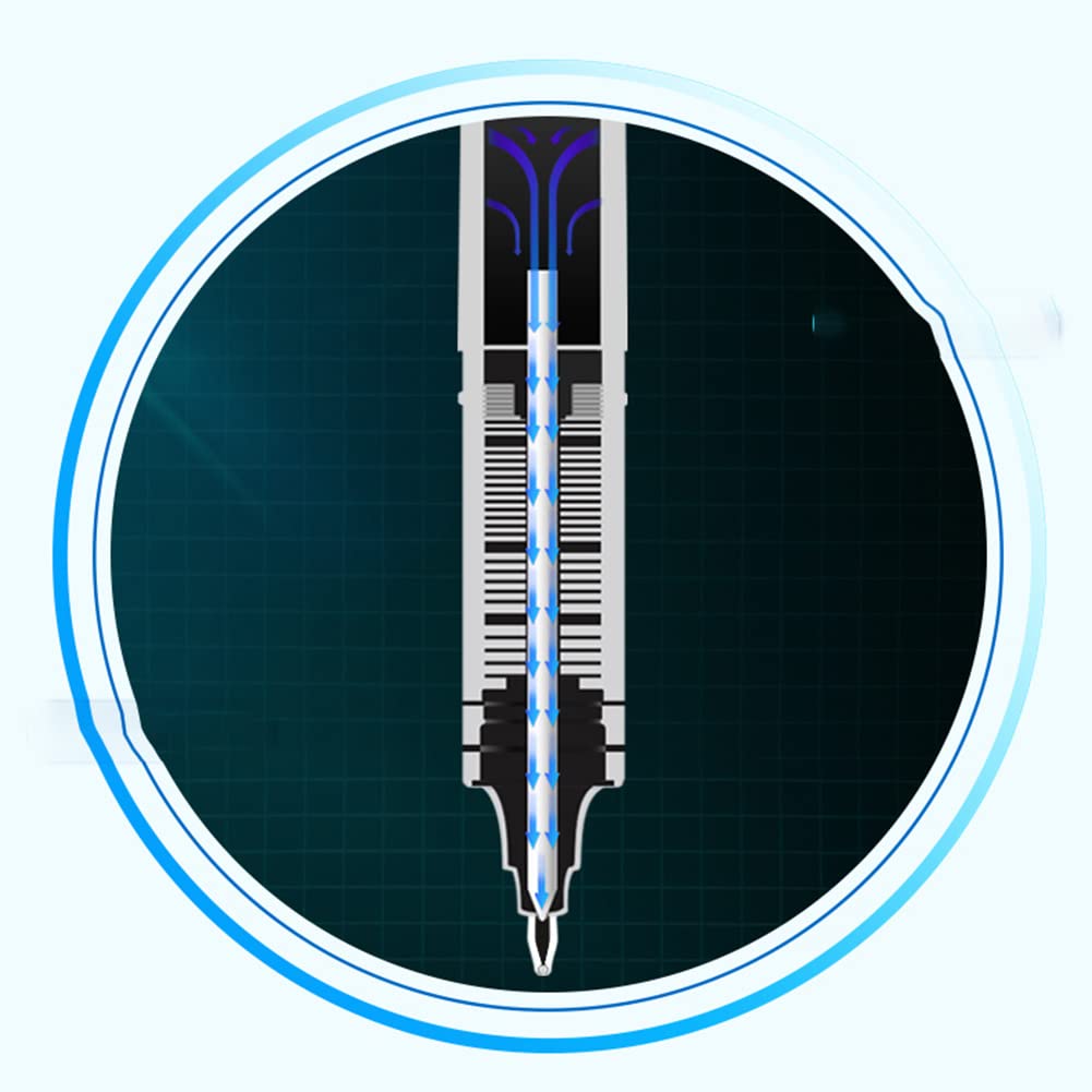 6/12 Pack 0.5mm Extra Fine Point Black Gel Pens - Long Lasting Liquid Ink for Smooth Writing, Quick-Drying School & Office Supplies - Perfect for Note Taking, Journaling, and Professional Documents