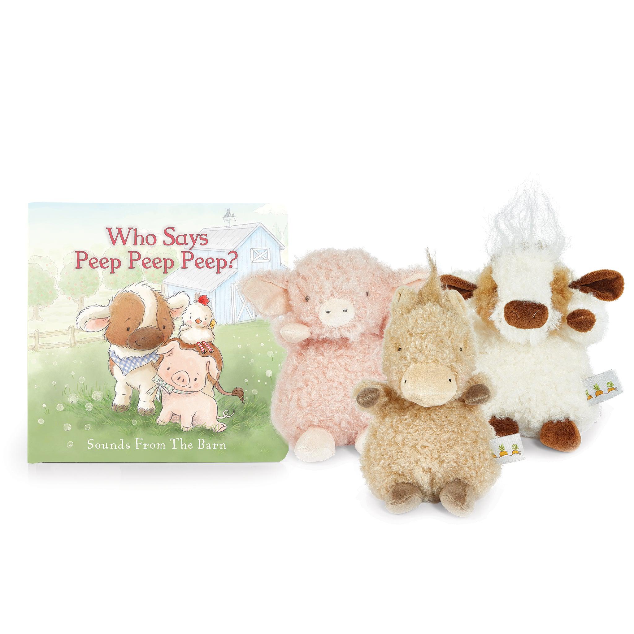 Wee Farm Friends Gift Set - Adorable Farm Animal Plush Toys for Kids | Perfect for Birthdays, Baby Showers & Nursery Decor