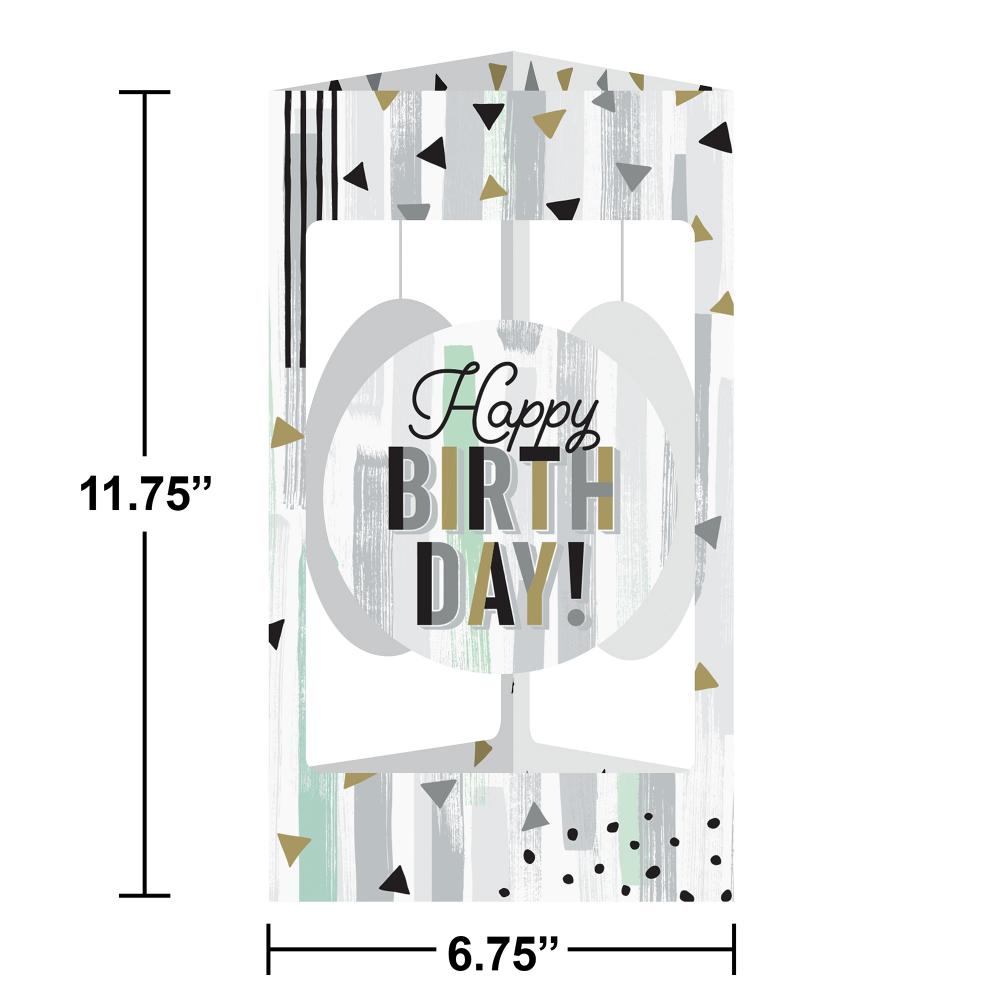 12-Piece Bulk Minted Milestone 3D Centerpiece with Danglers - Perfect for Baby Showers, Birthday Parties & Wedding Decorations