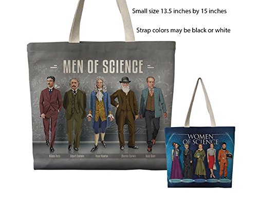 Premium Famous Scientist Tote Bag - Durable & Stylish Eco-Friendly Canvas Shopper for School, Work, or Groceries - Perfect Gift for Science Lovers & Teachers