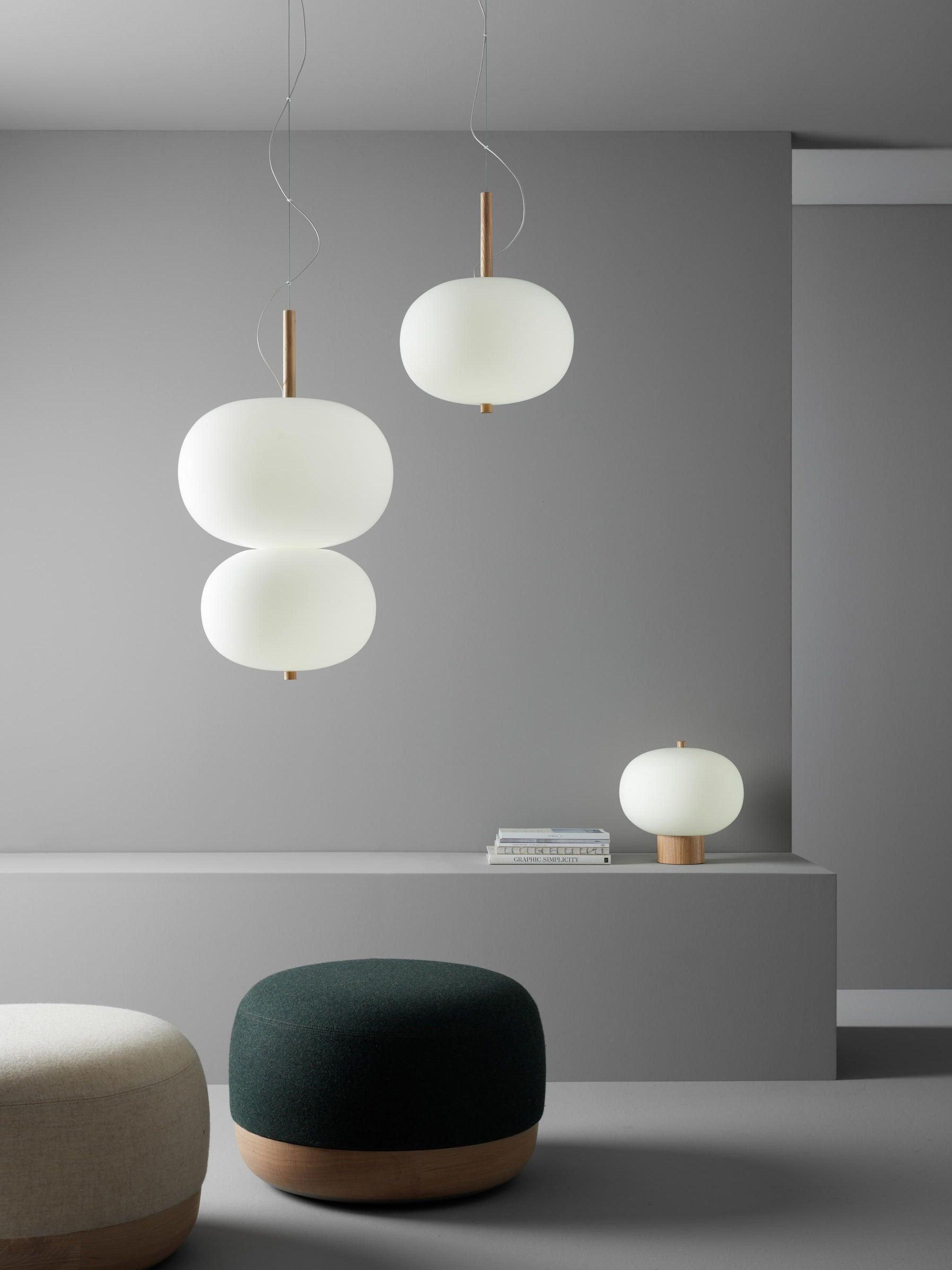 Ilargi Pendant Light - Modern Moon-Shaped Hanging Lamp for Dining Room, Kitchen Island & Bedroom Lighting Decor