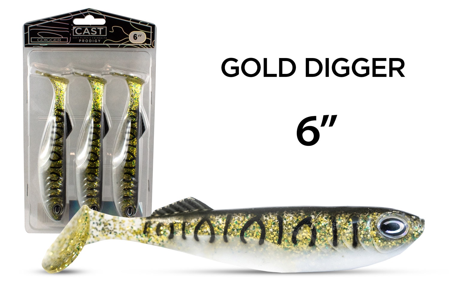 Cast Prodigy 6 Fishing Lures - Premium Bass & Trout Lures for Freshwater & Saltwater Fishing - Perfect for Kayak, Boat, and Shore Fishing Adventures