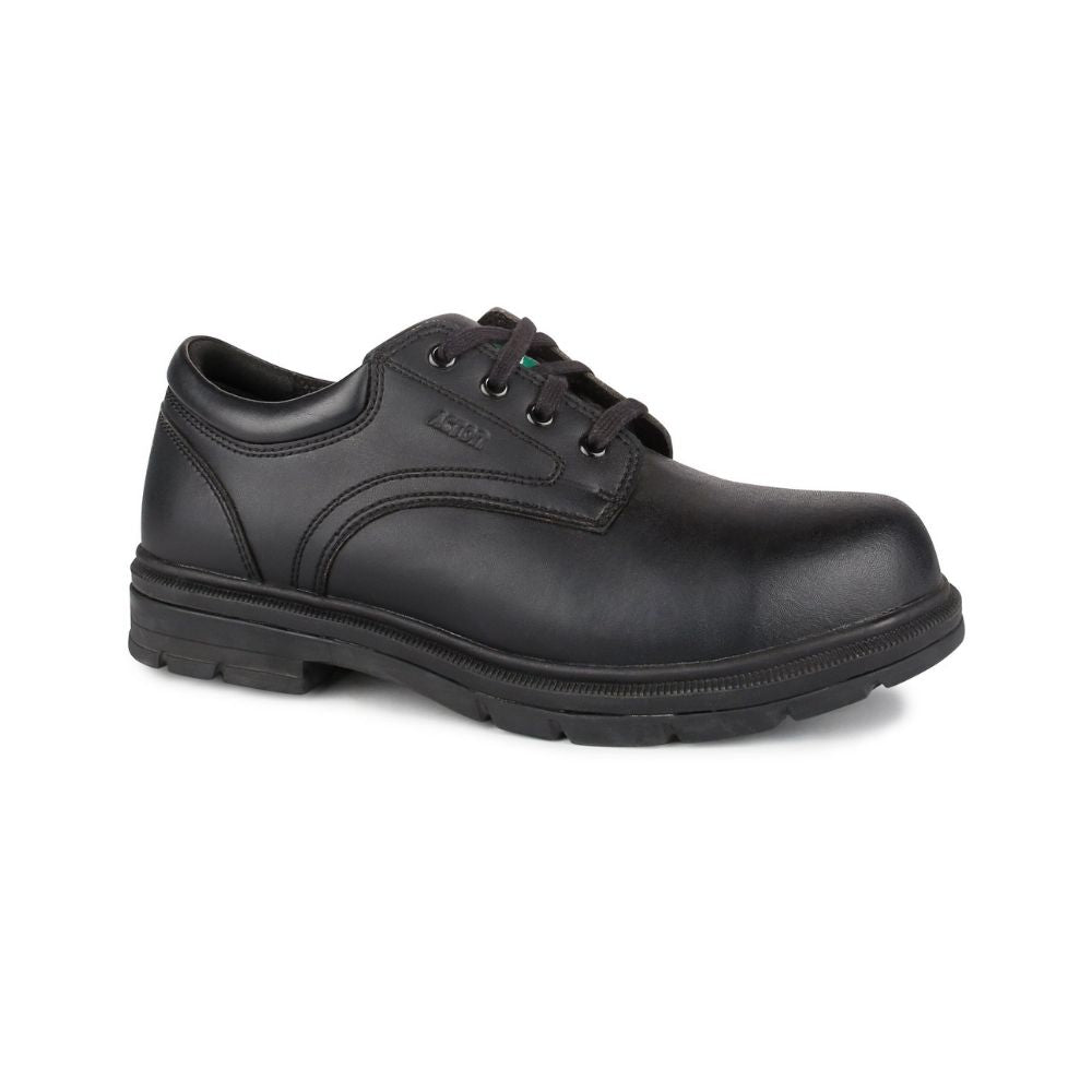 Acton Lincoln Men's Vegan Oxford Steel Toe Work Shoes 9115 - Slip Resistant Safety Shoes for Construction, Warehouse & Industrial Work (Size 11)