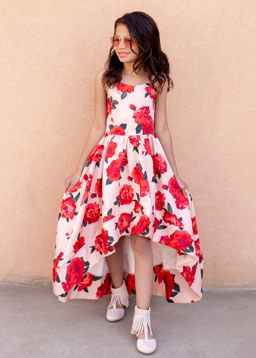 Elegant Pearl Shell Floral Dress for Women - Perfect for Weddings, Parties & Special Occasions