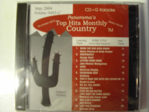 THMC 0405 COUNTRY Karaoke CDG Disc - May 2004 Edition | Country Music Sing-Along for Parties, Bars & Home Entertainment