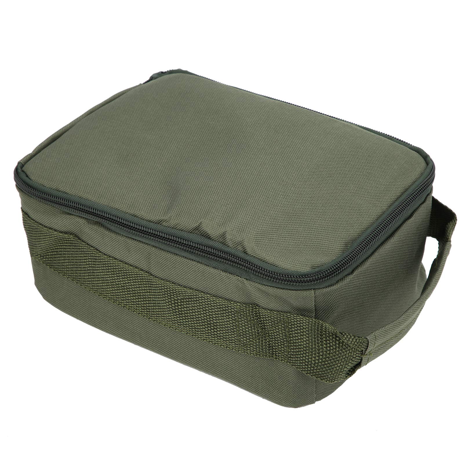 Waterproof Fishing Tackle Bag with Double Zippers - Portable Reel Storage Case for Fishing Gear Accessories | Ideal for Freshwater, Saltwater & Travel Fishing Trips