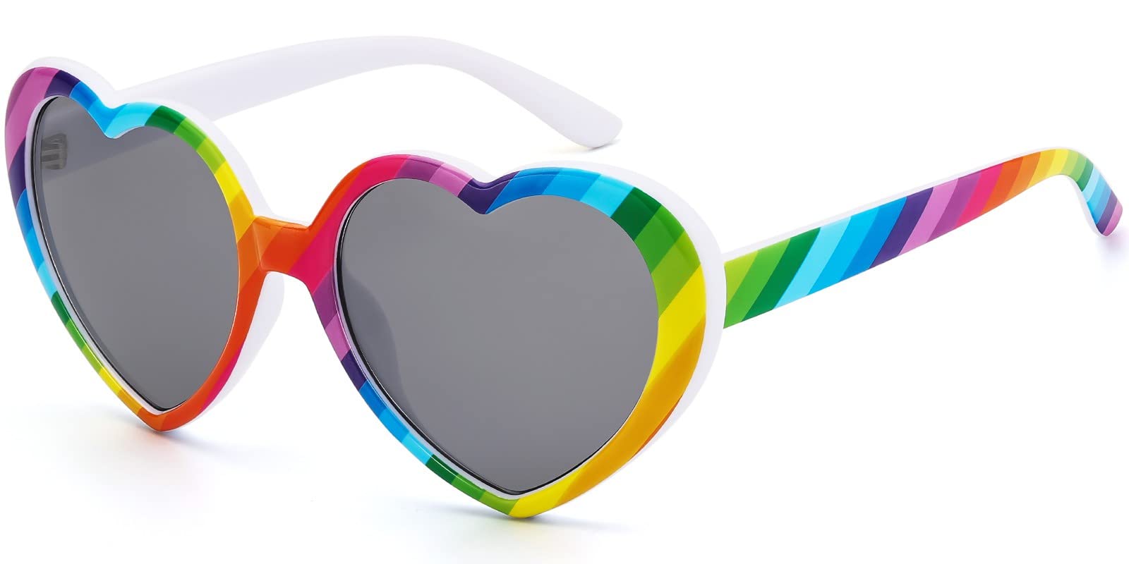 Trendy Heart-Shaped Sunglasses for Women & Men - Oversized Retro Love Design, UV Protection, Fashionable & Cute Sun Glasses for Beach, Dating, and Summer Outdoor Activities