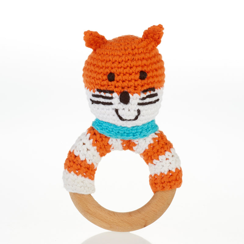 Natural Wooden Teething Ring for Babies - Safe & Eco-Friendly Teether for Soothing Sore Gums - Perfect for Infants & Toddlers - Use at Home, On-the-Go or During Travel