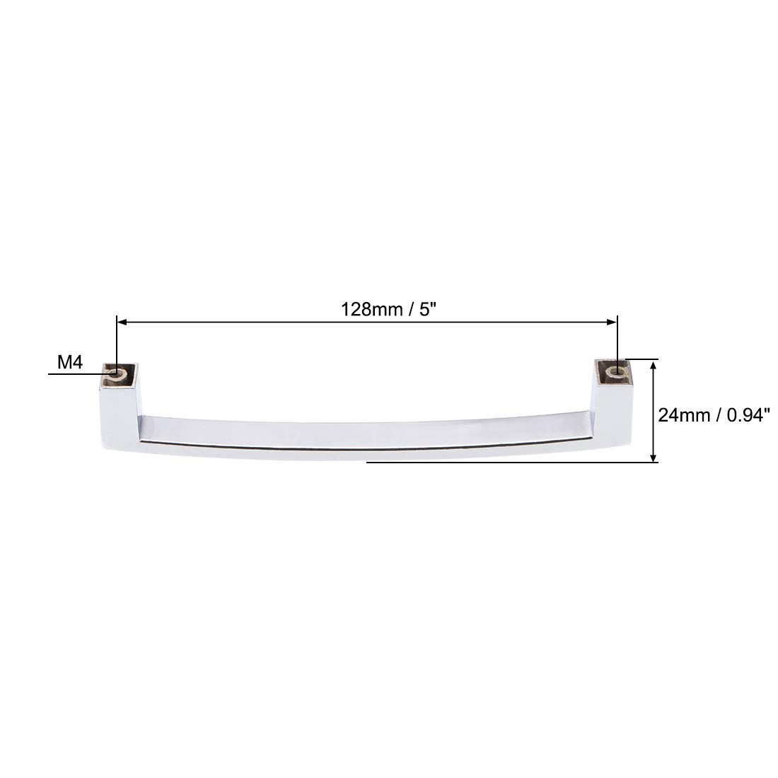 uxcell 128mm Cabinet Pulls Drawer Handles - Alloy Crystal Knobs with Screws (4Pcs) - Perfect for Kitchen Cabinets, Dressers & Furniture Upgrades