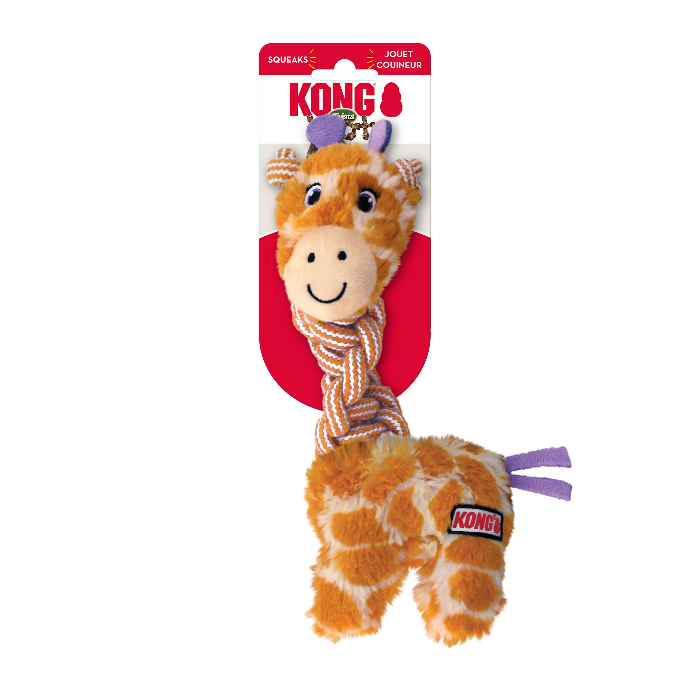 Braided Giraffe Neck Knots & Twists Dog Chew Toy - Durable Kong Chew for Aggressive Chewers, Puppy Teething Relief - Perfect for Playtime, Training & Dental Health