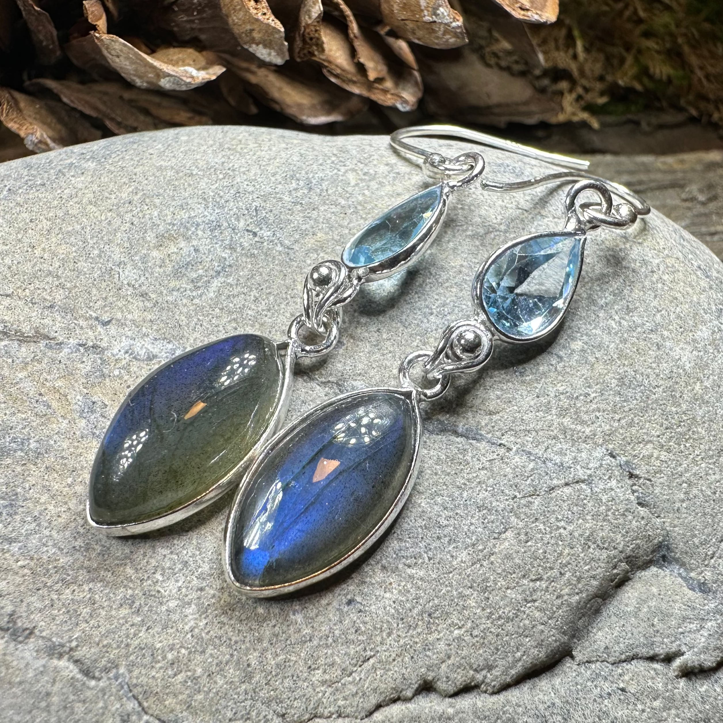 Celtic Waters Earrings - Handmade Sterling Silver Celtic Knot Dangle Earrings for Women | Perfect for Weddings, Parties & Everyday Wear