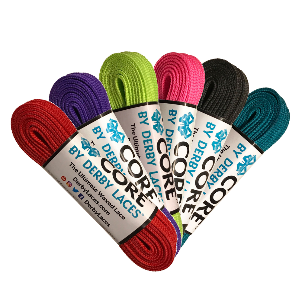 Derby Laces Core 6mm Shoe Laces - Premium Flat Waxed Shoelaces for Dress Shoes, Boots & Oxfords - Perfect for Formal Wear, Business Attire & Office Outfits