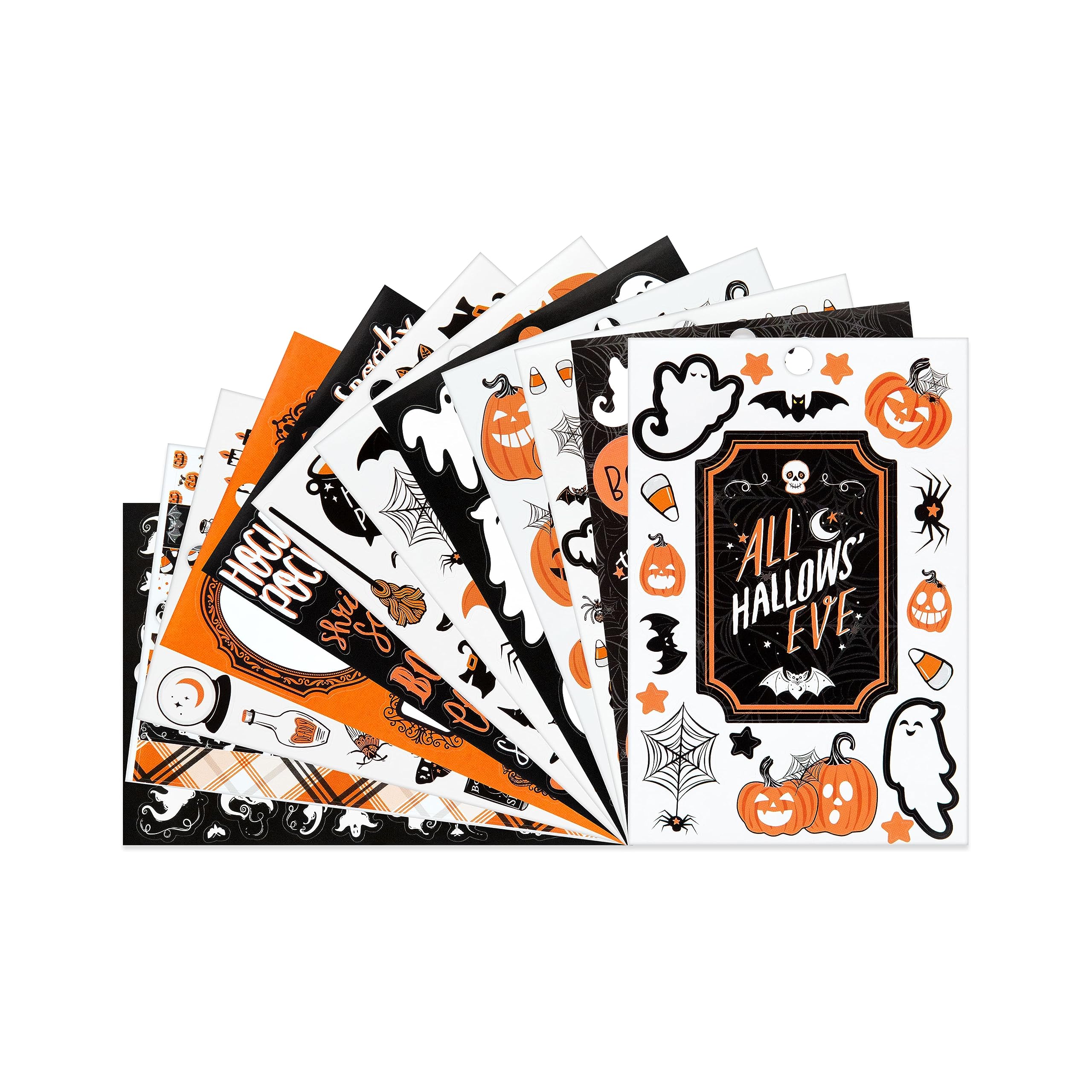 Recollections Halloween Sticker Book - Spooky Decorations for DIY Crafts, Party Favors & Scrapbooking | Perfect for Halloween Party Decor, Gift Wrapping & School Projects