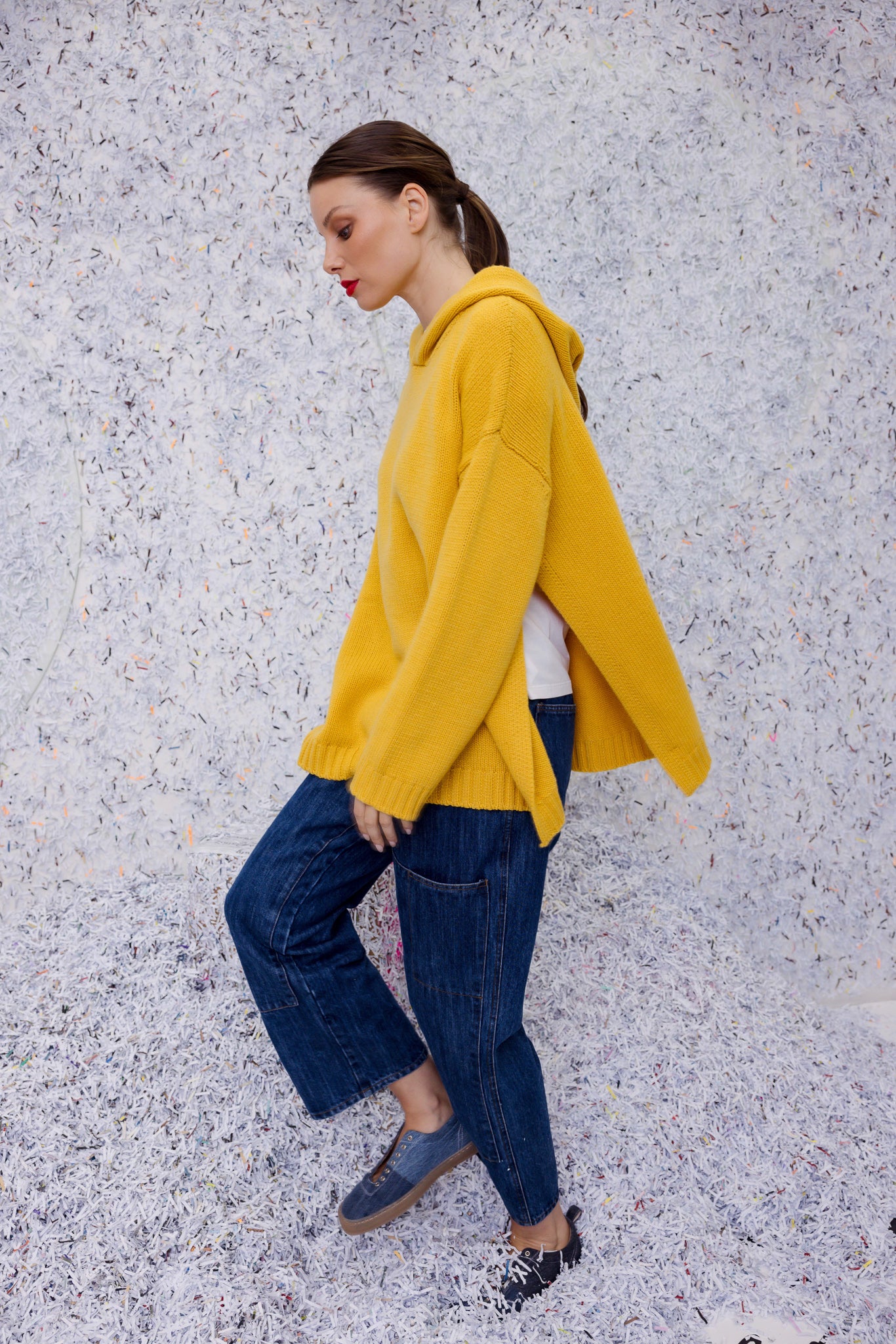 M.A. Dainty Fender Knit Jumper Women's Sweater - Cozy Cable Knit Pullover for Fall & Winter - Perfect for Casual Outfits, Office Wear and Weekend Getaways