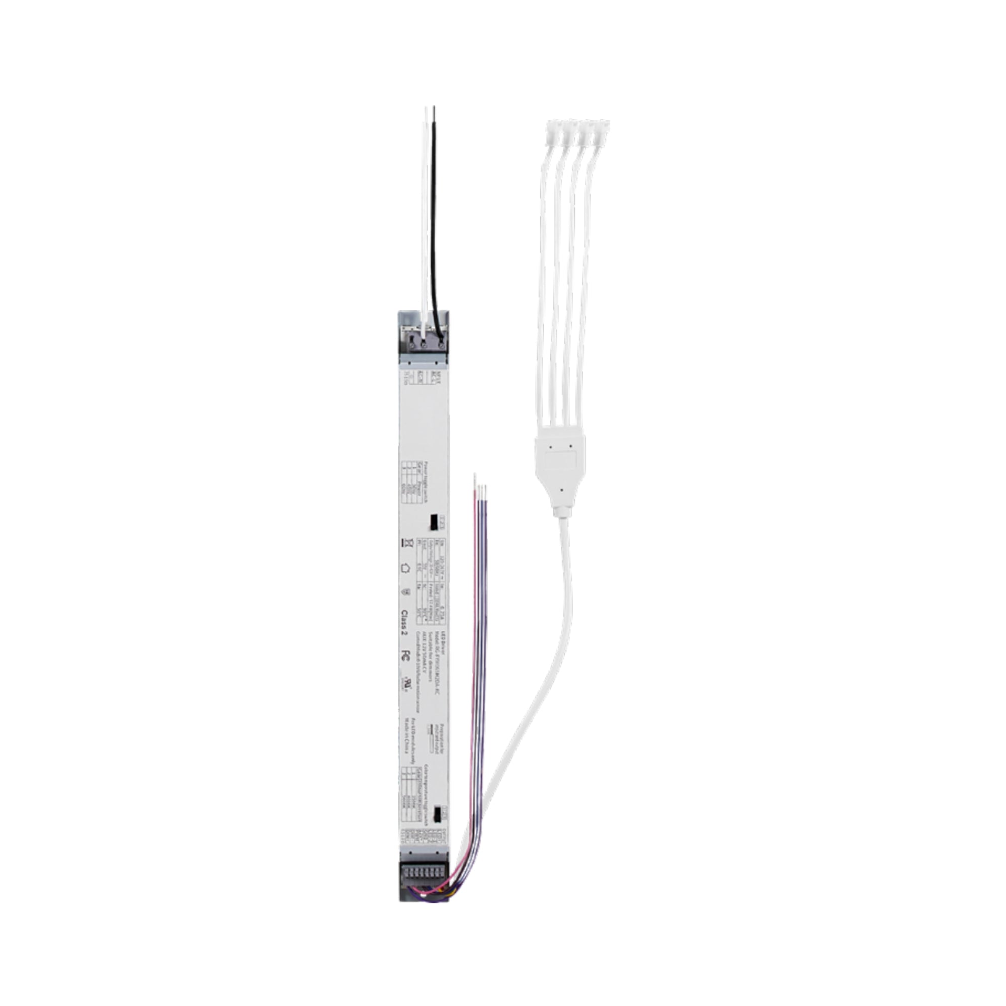 60W LED Driver Power Supply - Compatible with 3-4 Magnetic Bar Light Strips, 120V-347V AC Input - Ideal for Under Cabinet Lighting, Display Cases & Commercial LED Installations