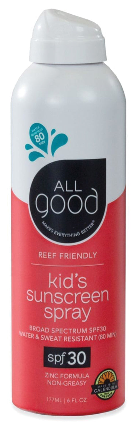 All Good Kids SPF 30 Mineral Sunscreen Spray - Safe, Non-Toxic Sun Protection for Children | Perfect for Beach, Pool & Outdoor Activities