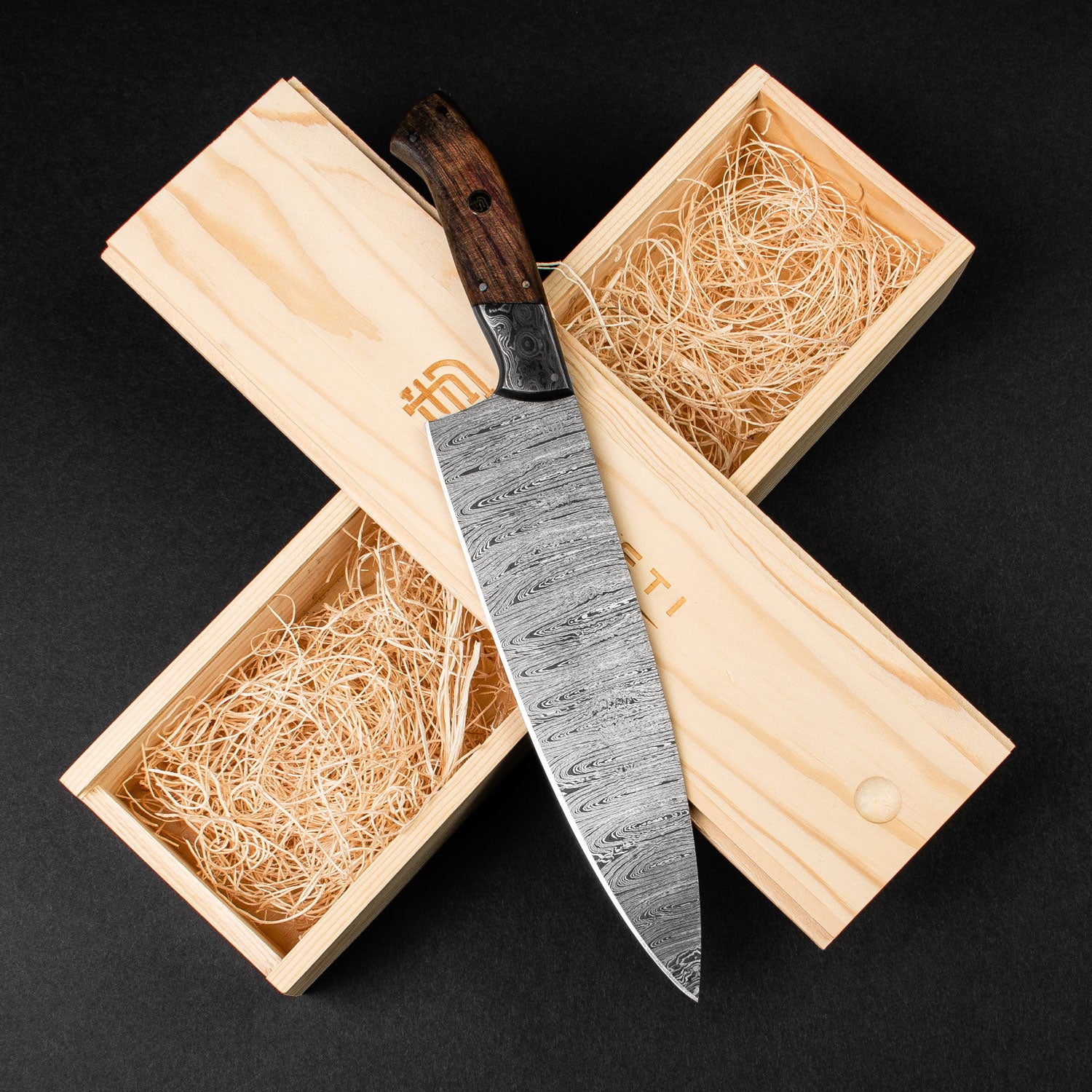 Premium Cuisinier 8-Inch Damascus Steel Chef Knife - Professional Kitchen Knife for Slicing, Dicing & Chopping - Perfect for Home Cooks & Chefs