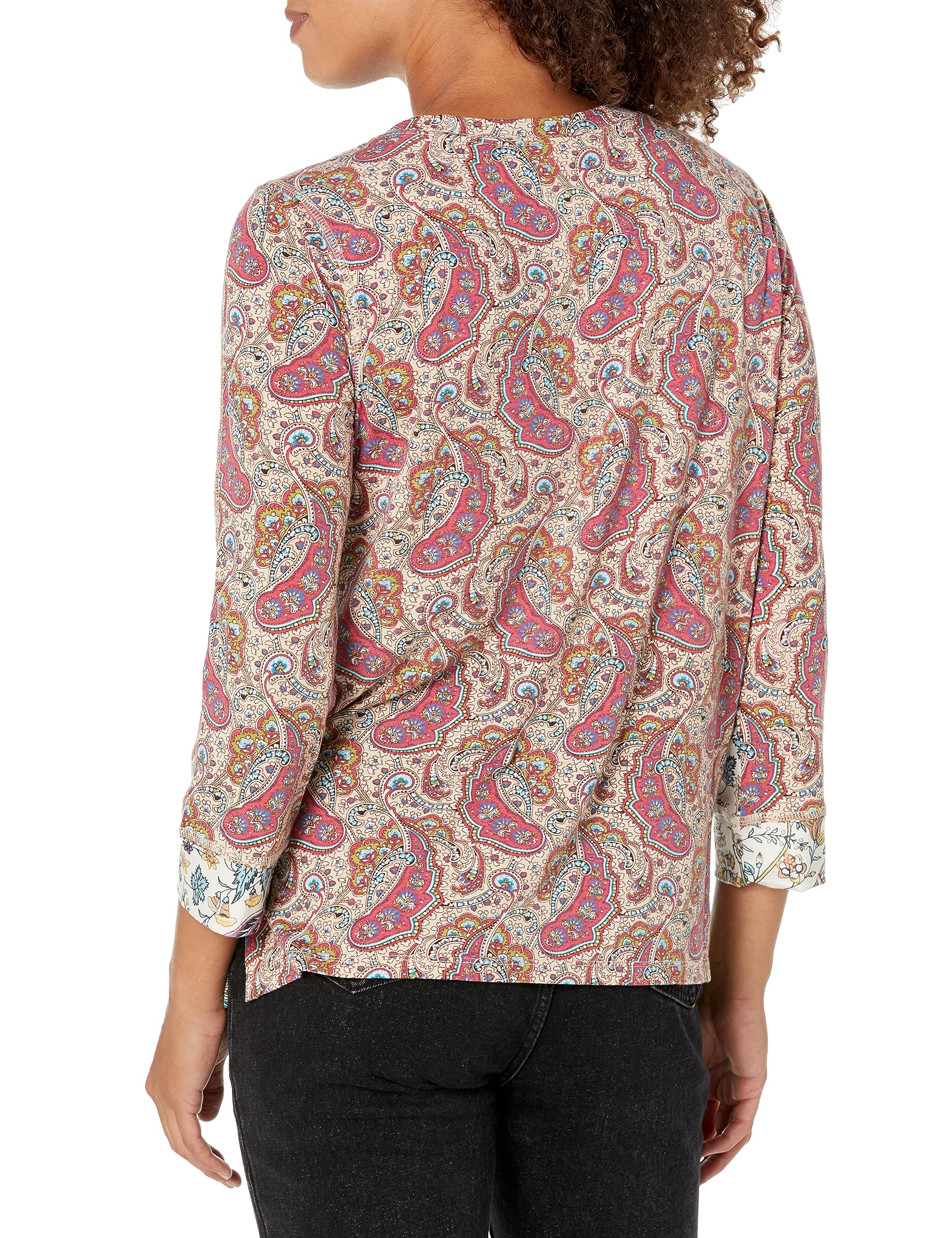 Tru Luxe Women's Mixed Print Tops - Stylish & Comfortable Blouses for Casual Wear, Office & Night Out
