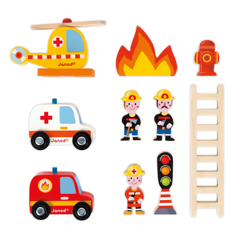 Fire Station Playset for Kids - Realistic Toy Firehouse with Firetruck & Accessories - Perfect for Pretend Play & Early Learning | Indoor & Outdoor Fun