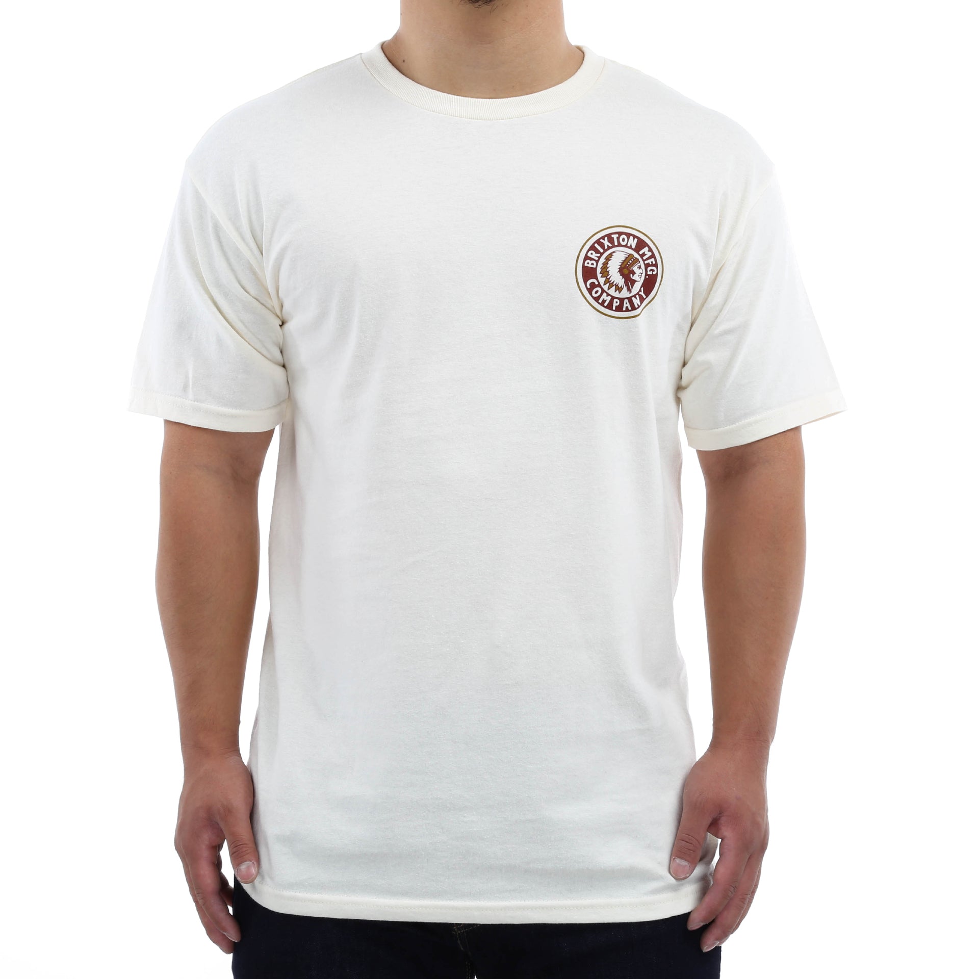 Brixton Rival 2 Short Sleeve Standard T-Shirt - Off White | Casual Streetwear for Men | Perfect for Everyday Wear & Summer Outfits