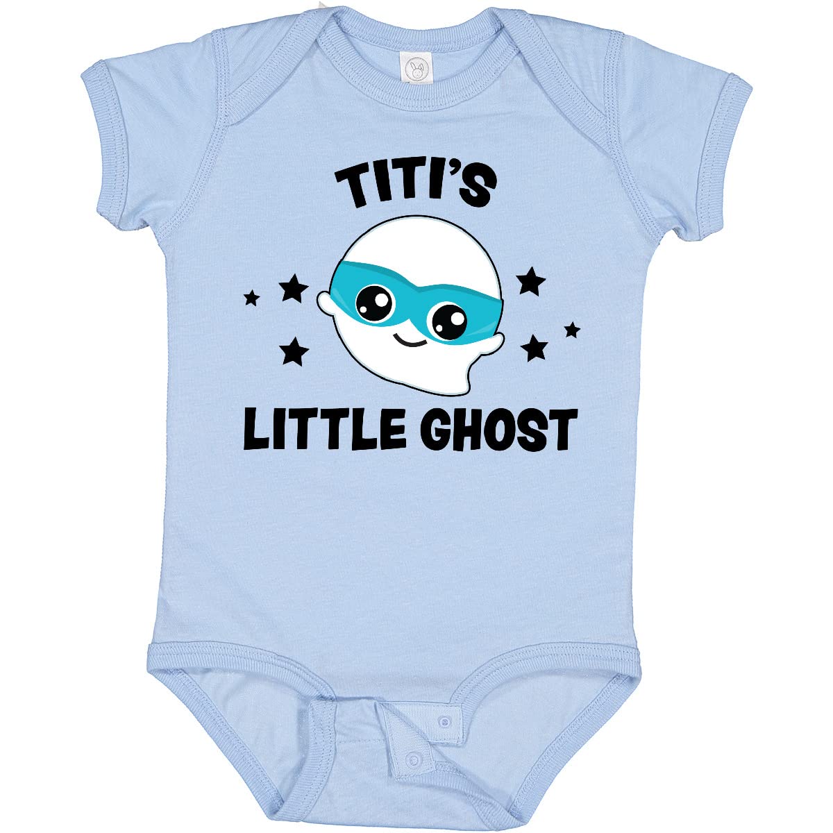 Inktastic Cute Titi's Little Ghost with Stars Baby Bodysuit - Adorable Halloween Outfit for Infants & Toddlers - Perfect for Costume Parties, Trick-or-Treating & Photo Shoots