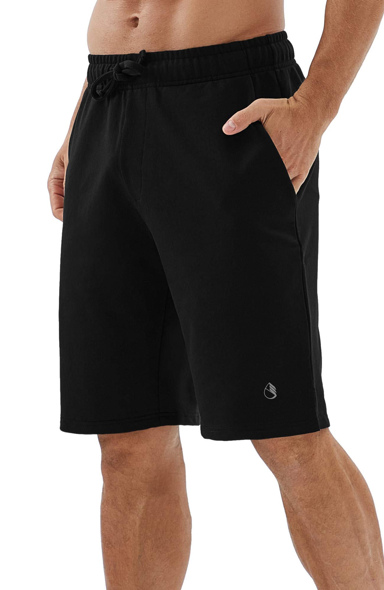 Icyzone Men's Athletic Shorts - Breathable Workout Running Gym Lounge Jogger Shorts with Pockets for Sports & Casual Wear