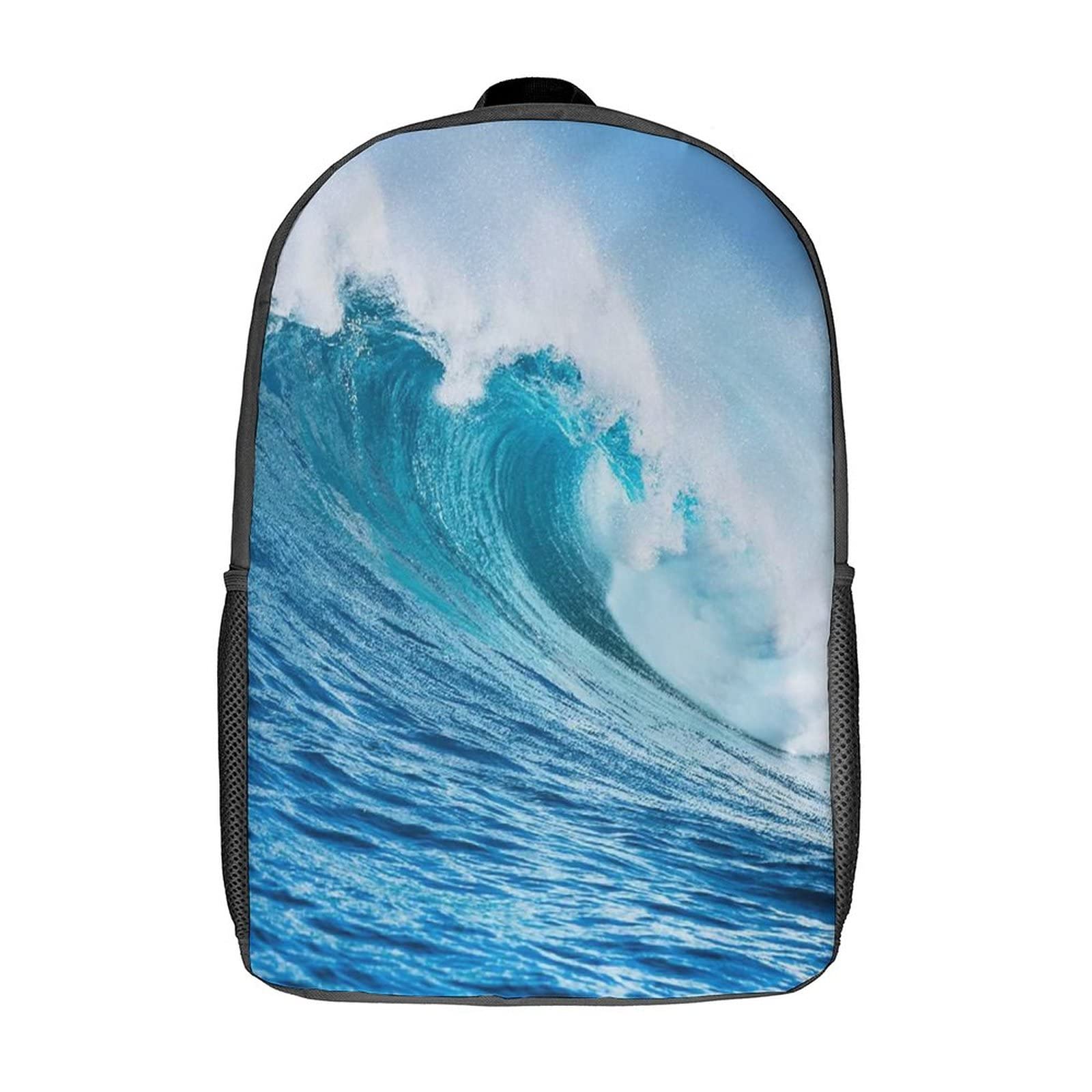 Ocean Large Powerful Pacific Surf Sea Wave Extra Large Travel Laptop Backpack - Durable College School Computer Backpack for Laptops, Perfect for Work, Study, and Outdoor Adventures