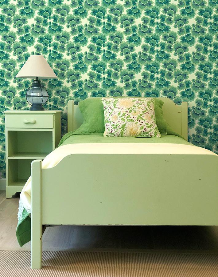Nathan Turner Pistachio Geranium Leaves Wallpaper - Perfect for Living Room, Bedroom & Home Decor
