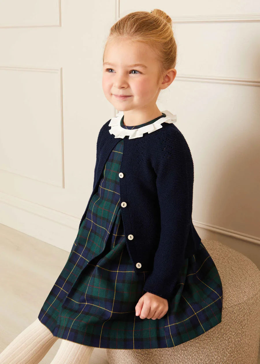 Windsor Tartan Dress for Baby Girls - Classic Plaid Outfit for Holidays, Photos & Special Occasions